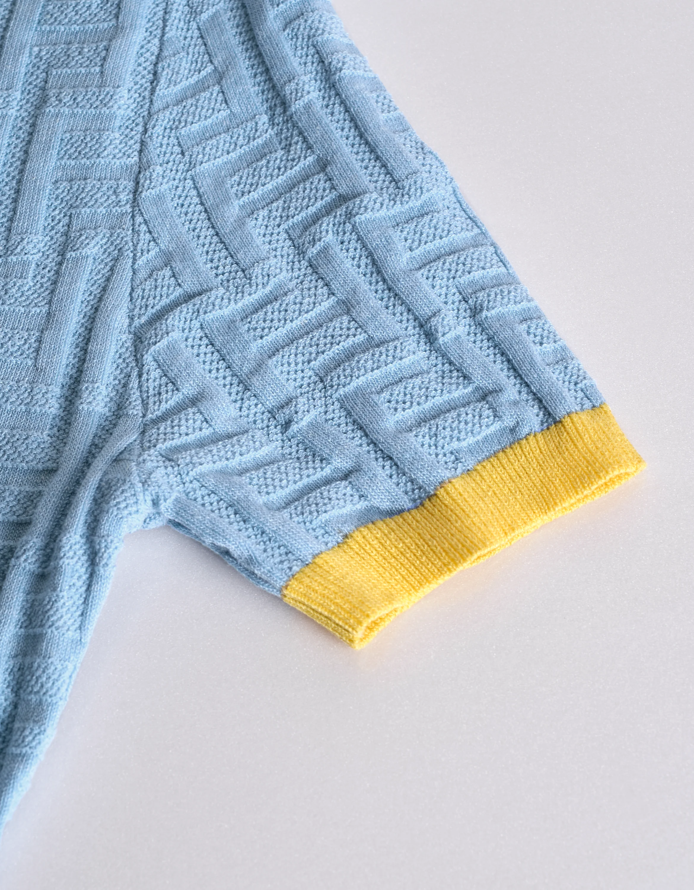 Contrast Trims Short Sleeve Knit Dress - Image 6