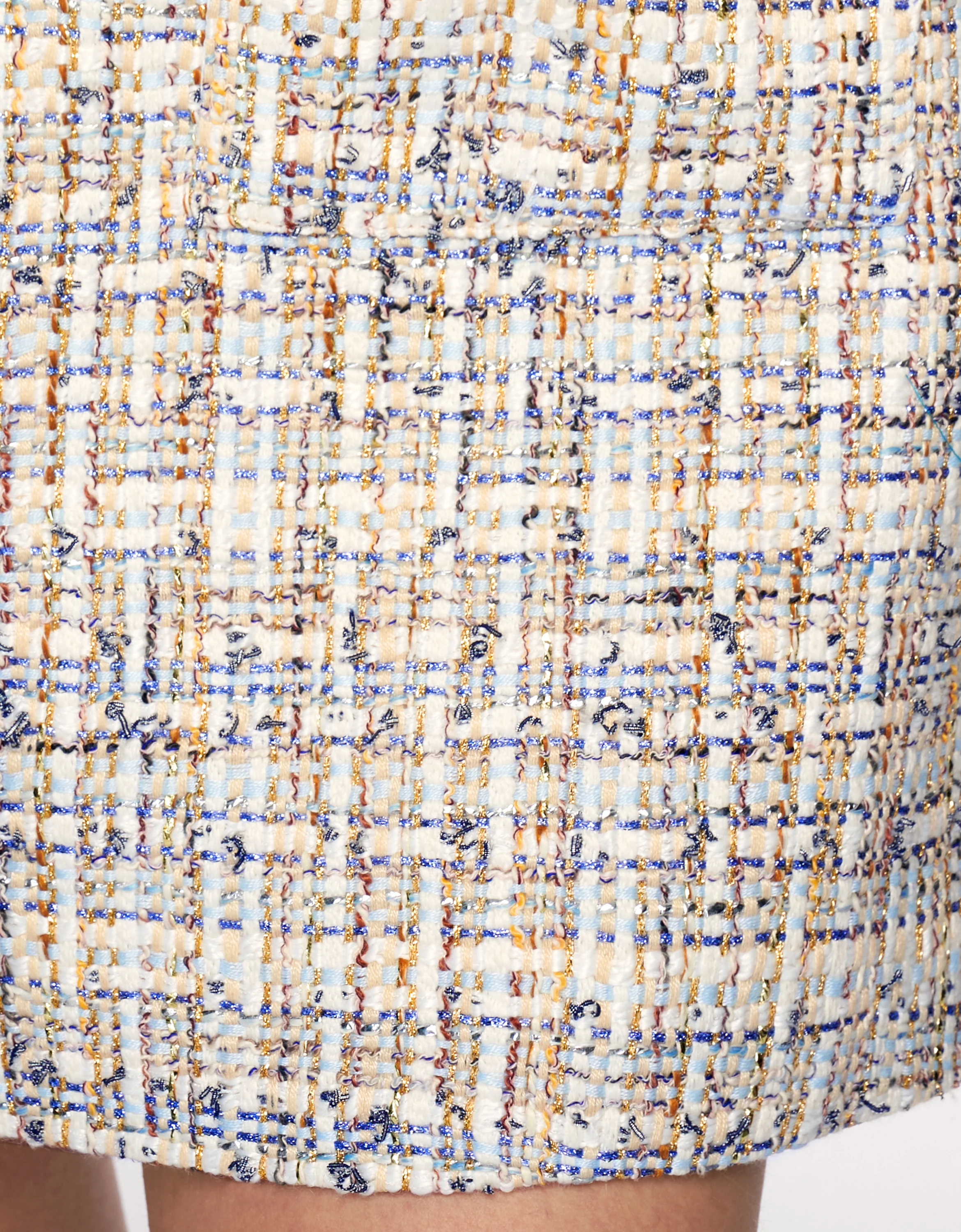 Contrast Yoke Tweed Dress - Image 4