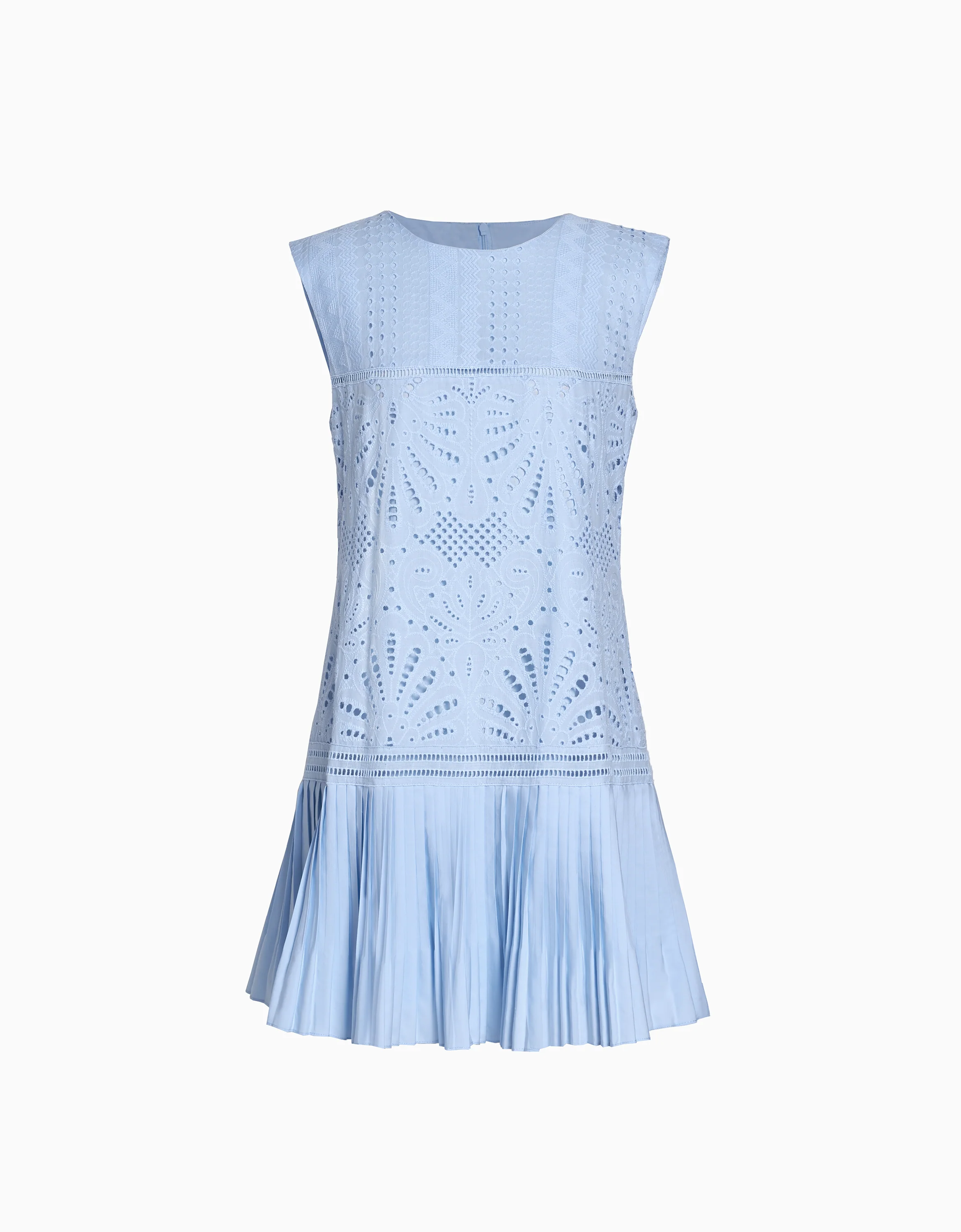 Cutwork Embroidery Pleated Dress - Image 20