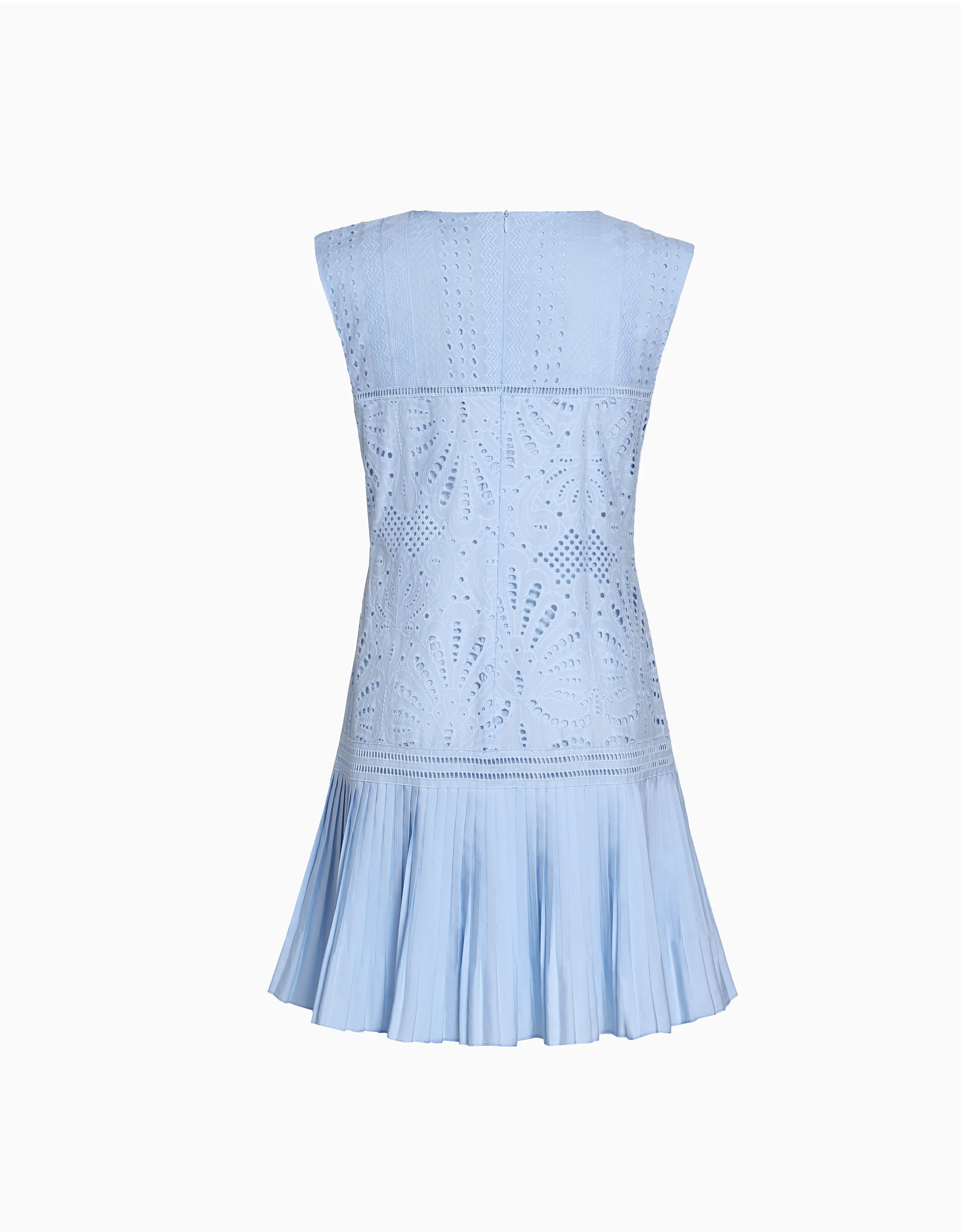 Cutwork Embroidery Pleated Dress - Image 21