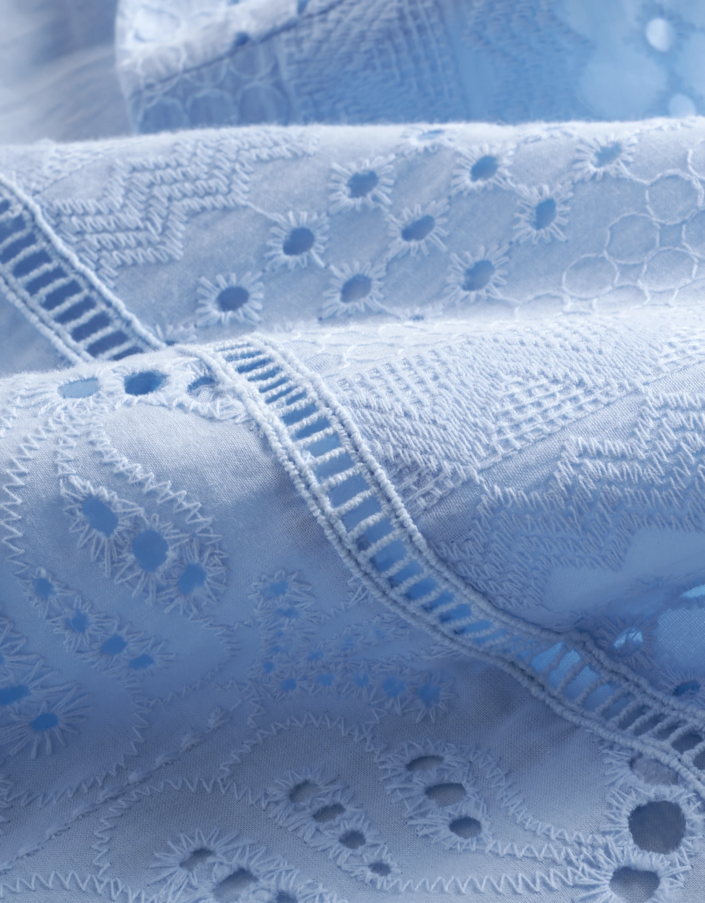 Cutwork Embroidery Pleated Dress - Image 24