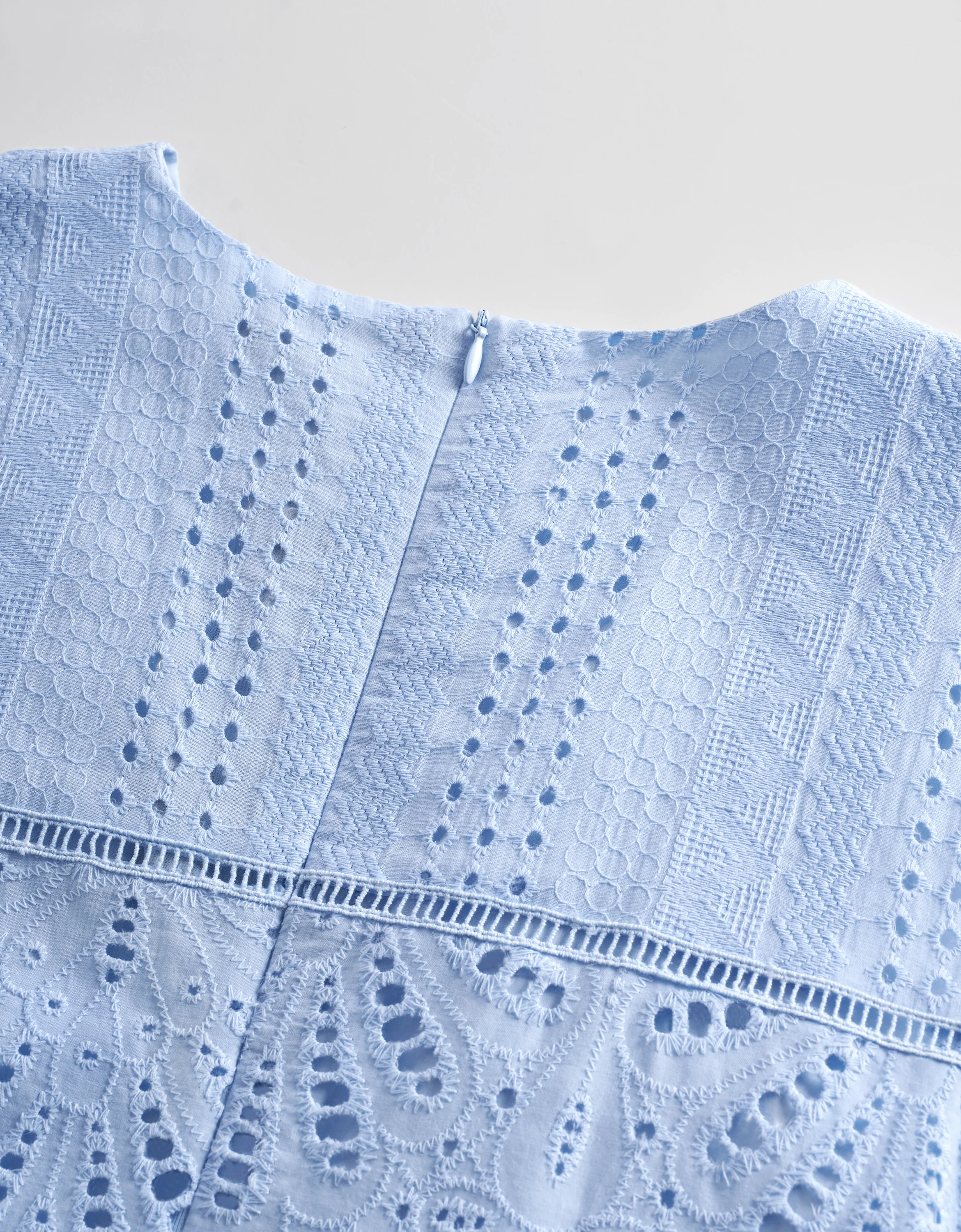 Cutwork Embroidery Pleated Dress - Image 25