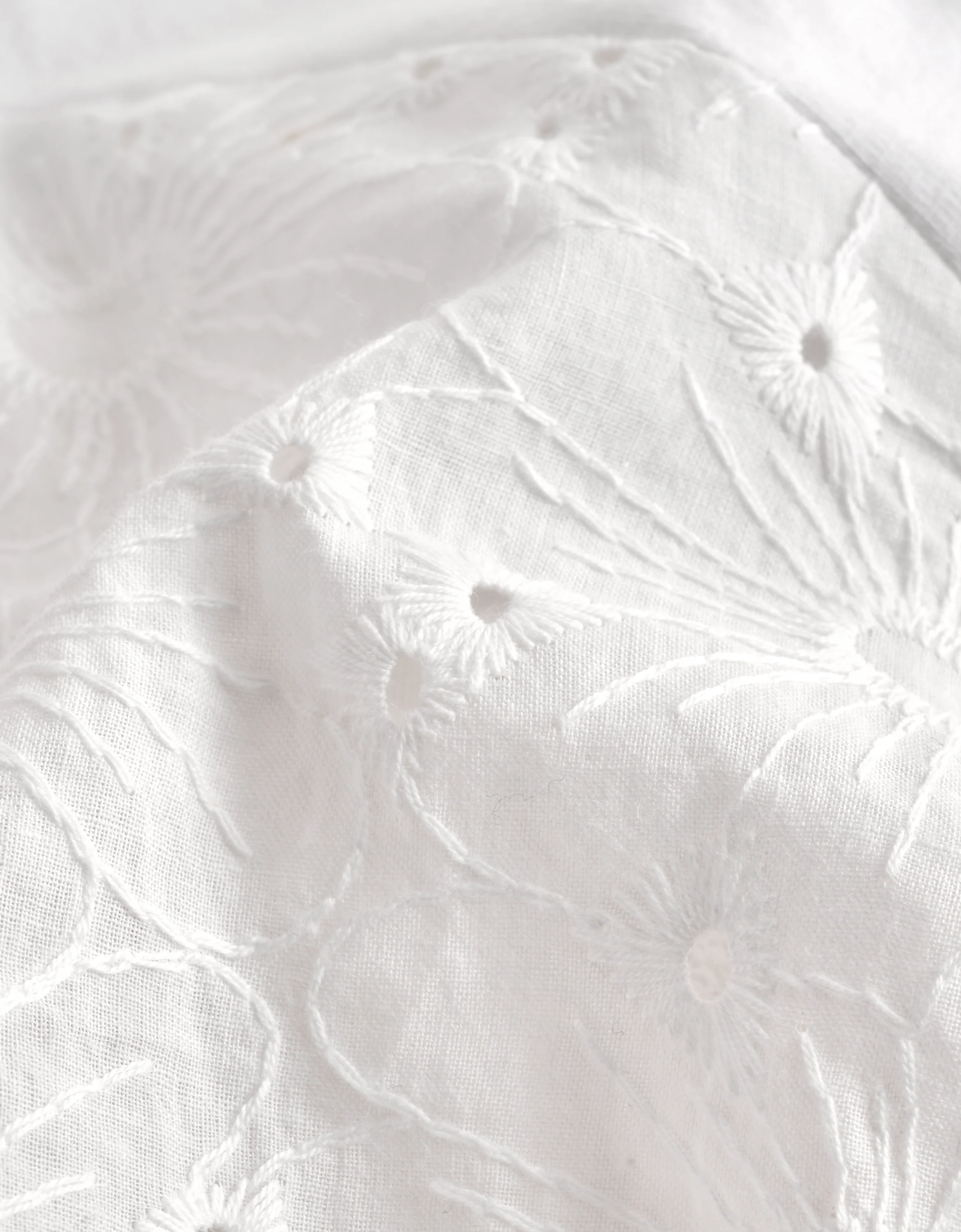 Cutwork Embroidery Puff Sleeve Top - Image 9