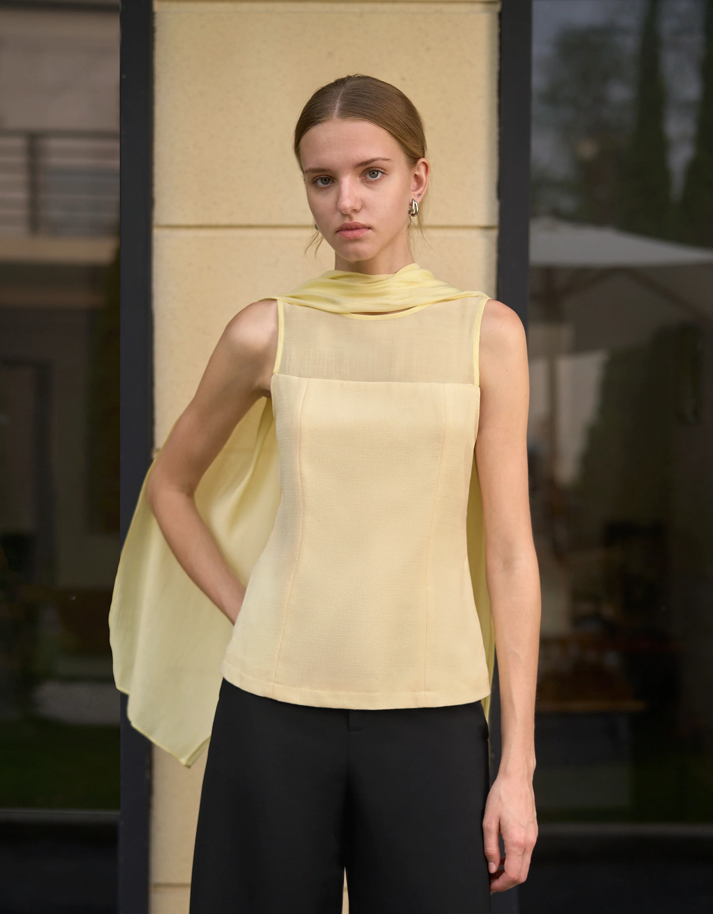 Detachable Shawl Top
