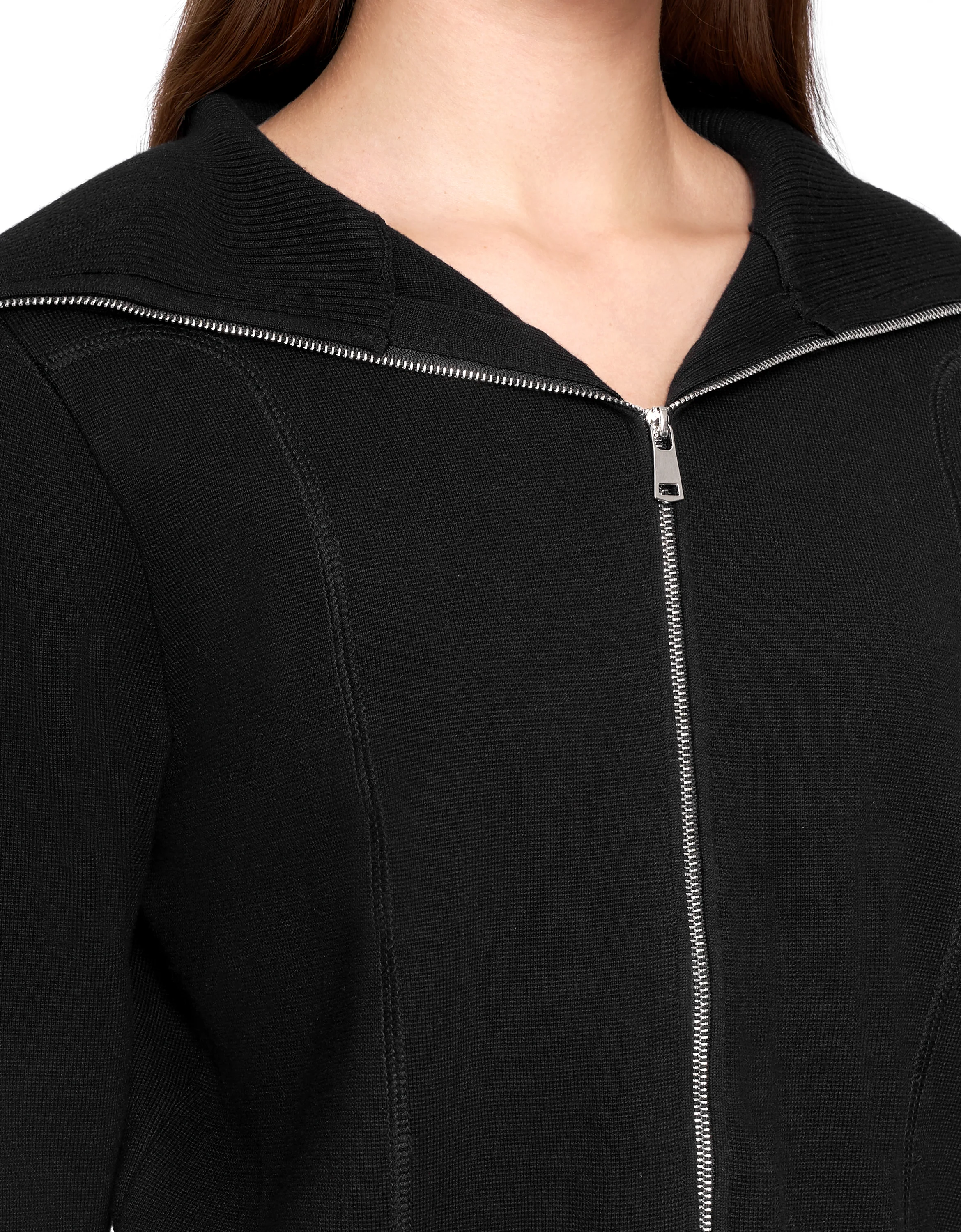 Double Zip Front Wool Jacket - Image 5