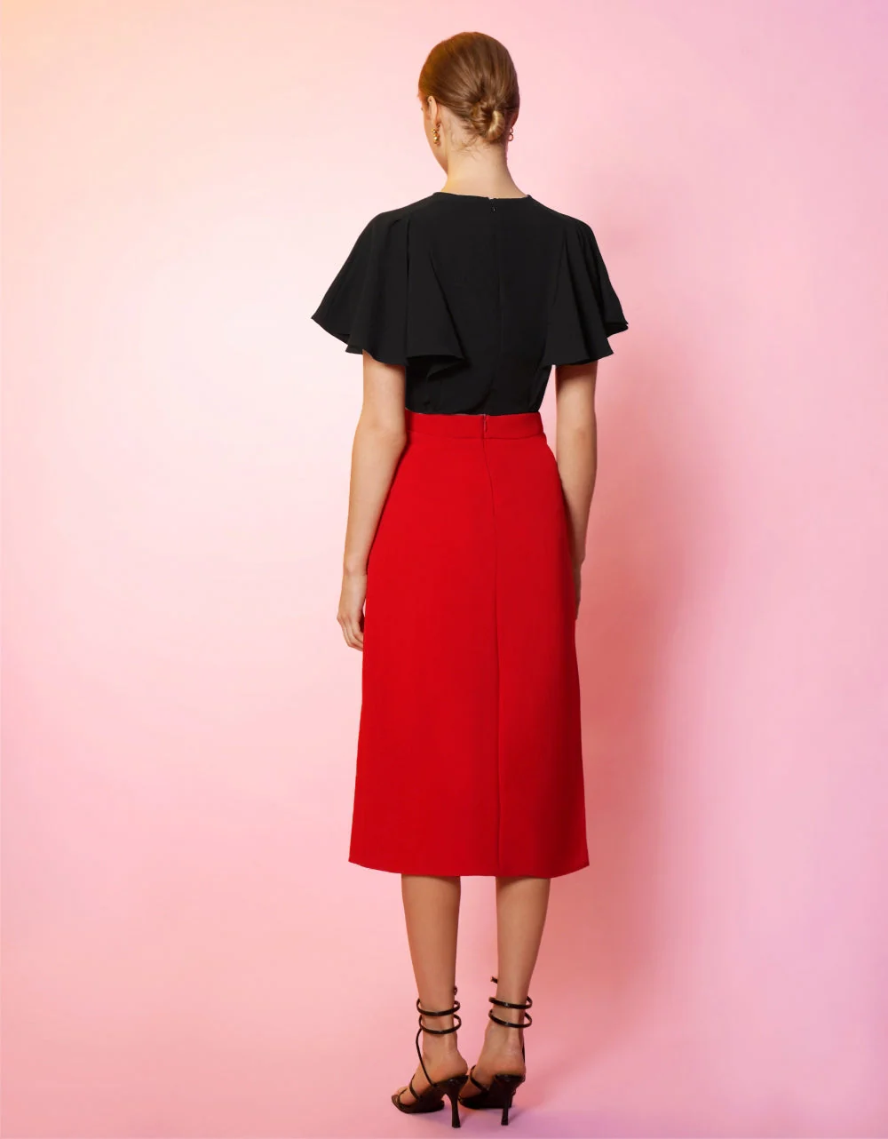 Drape Front Midi Skirt - Image 7