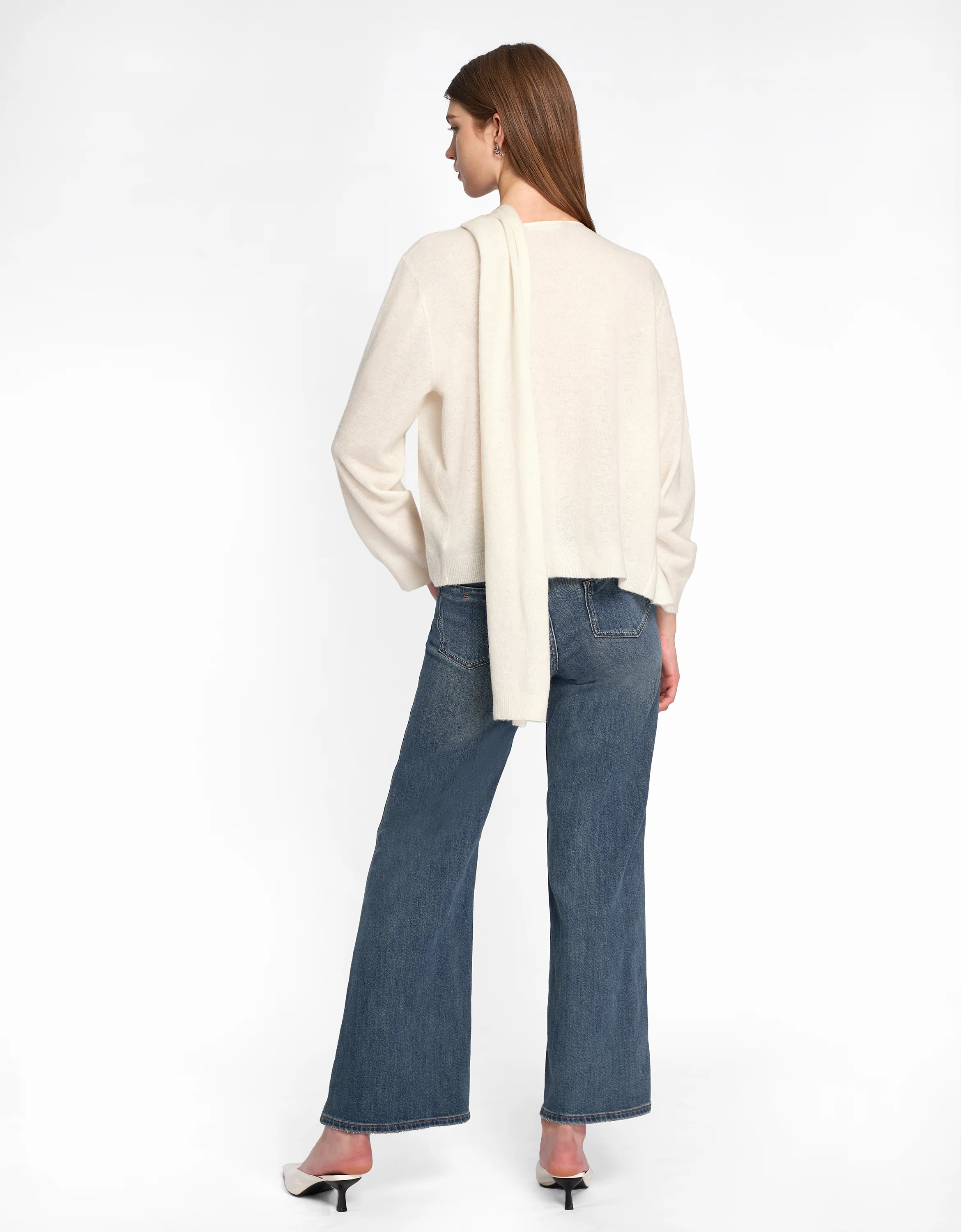 Draped Scarf Sweater - Image 3