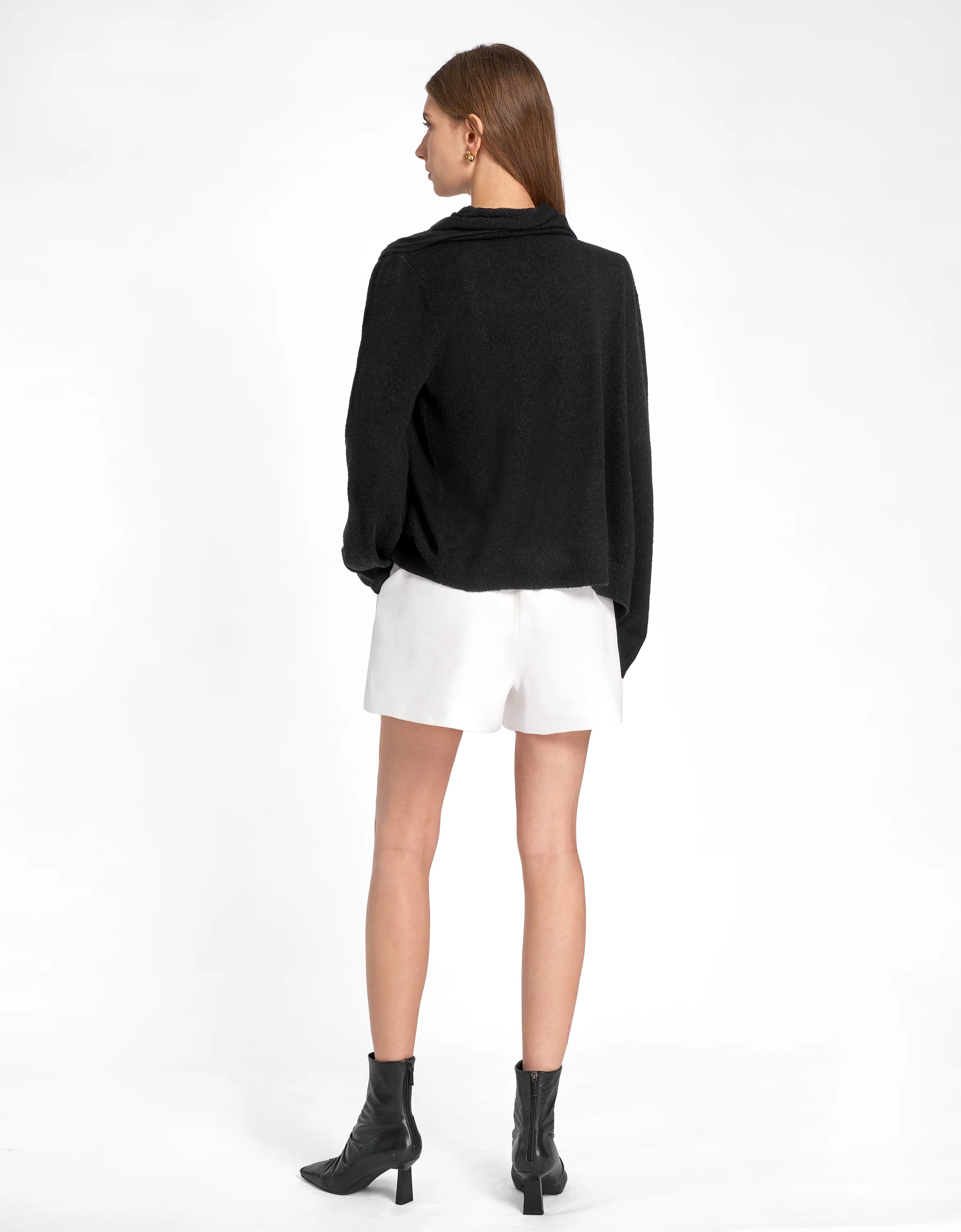 Draped Scarf Sweater - Image 6