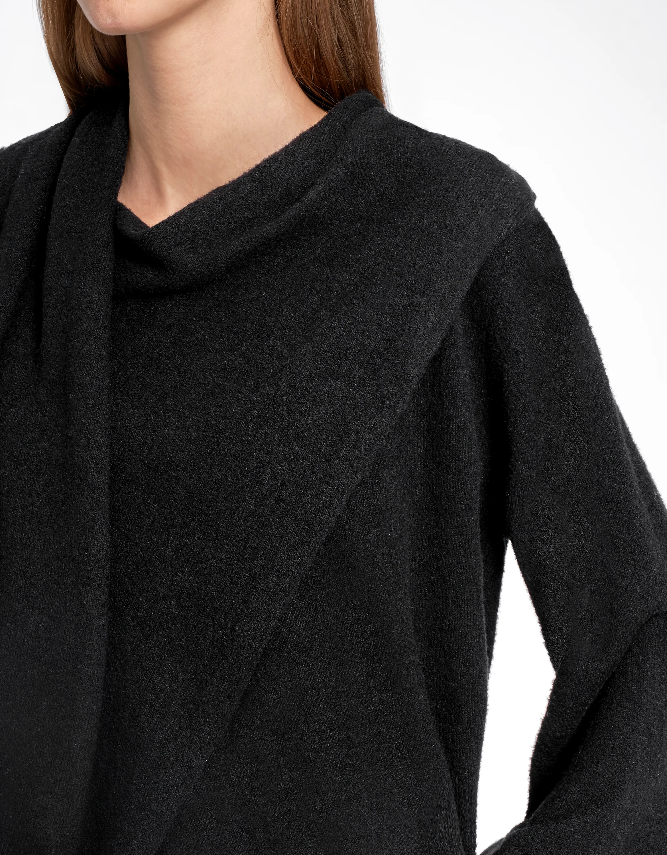 Draped Scarf Sweater - Image 8