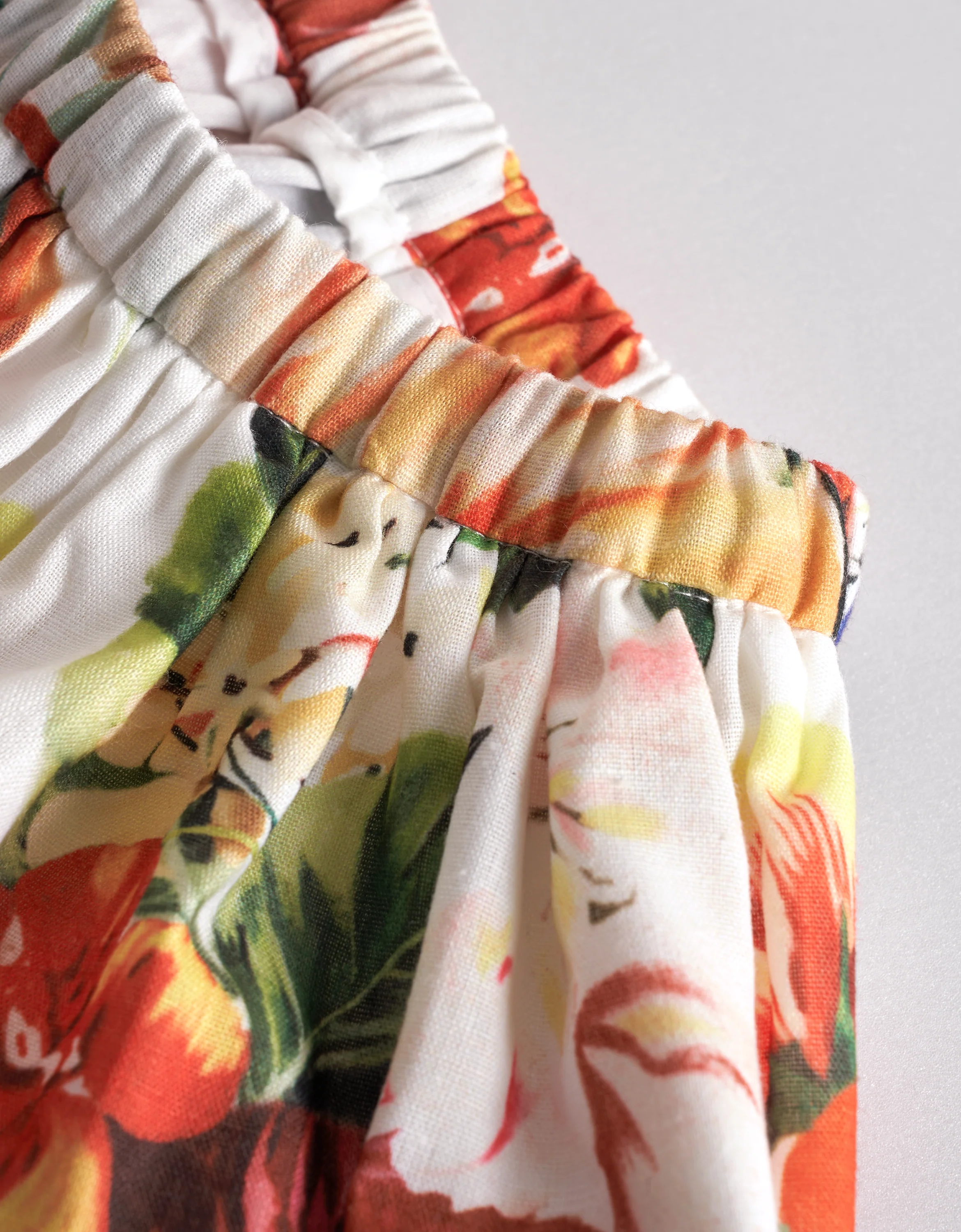 Elastic Waist Floral Skirt - Image 8