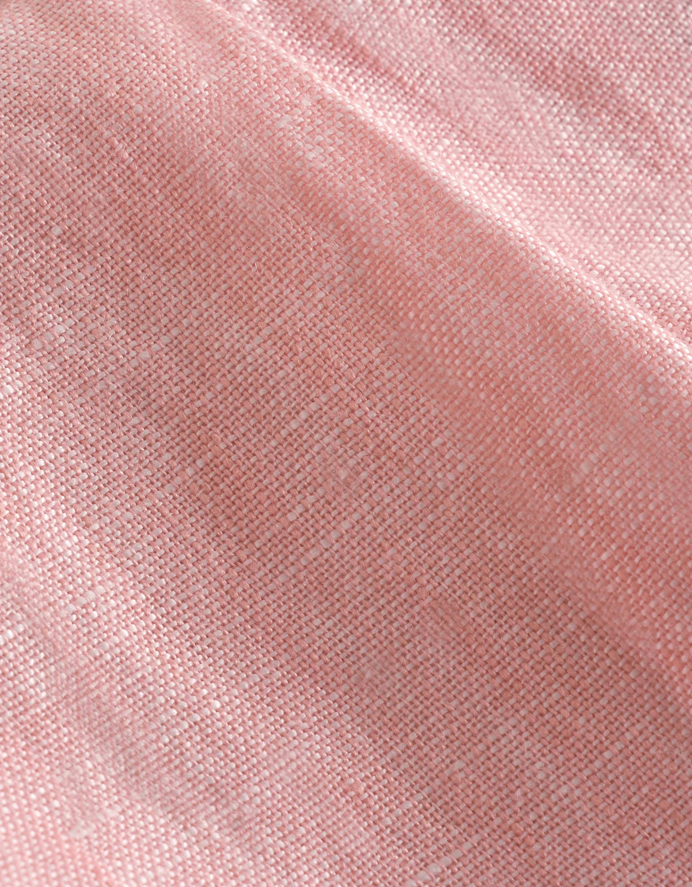 Elastic Waist Linen Shorts - Image 8
