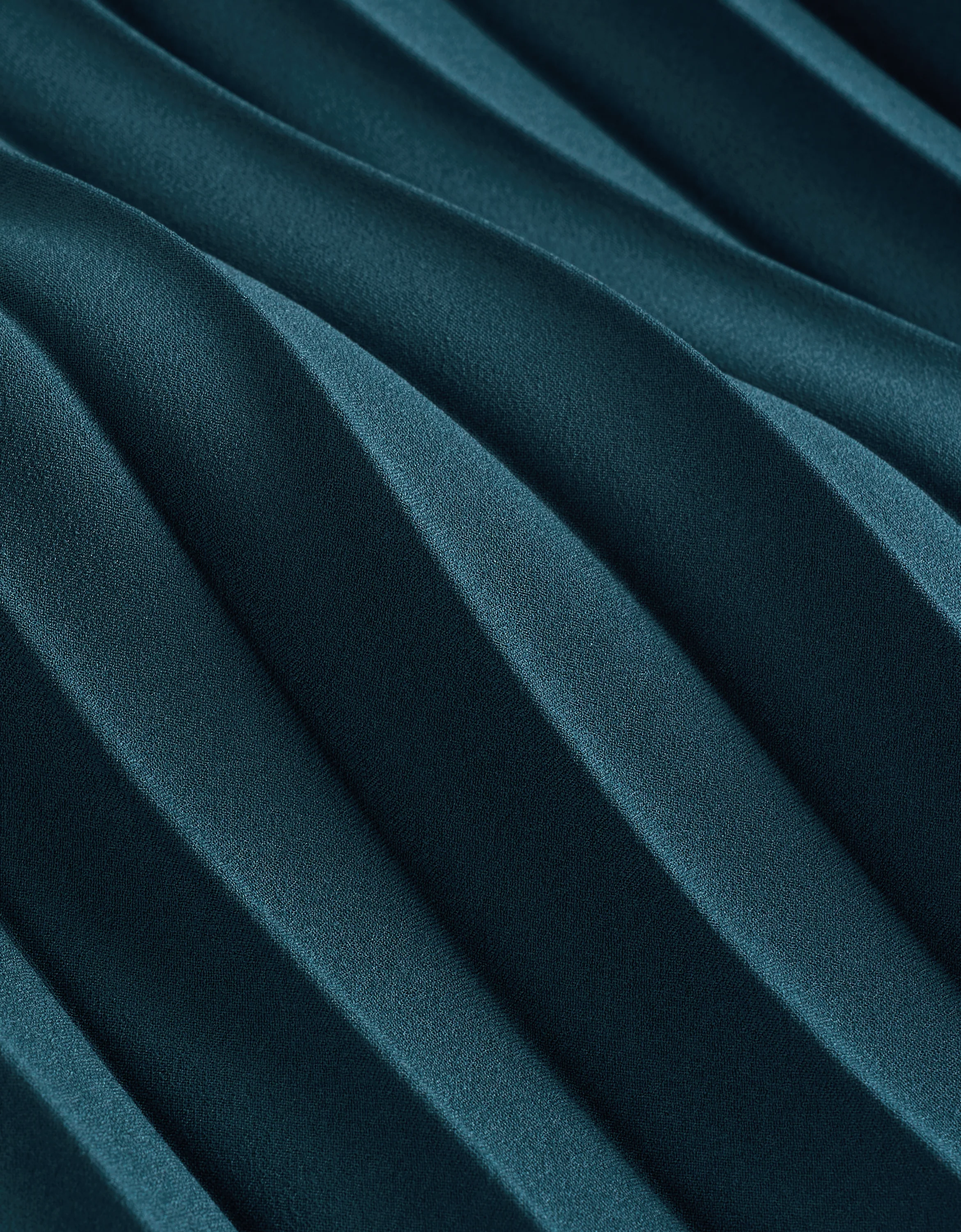 Elastic Waist Pleated Midi Skirt - Image 7