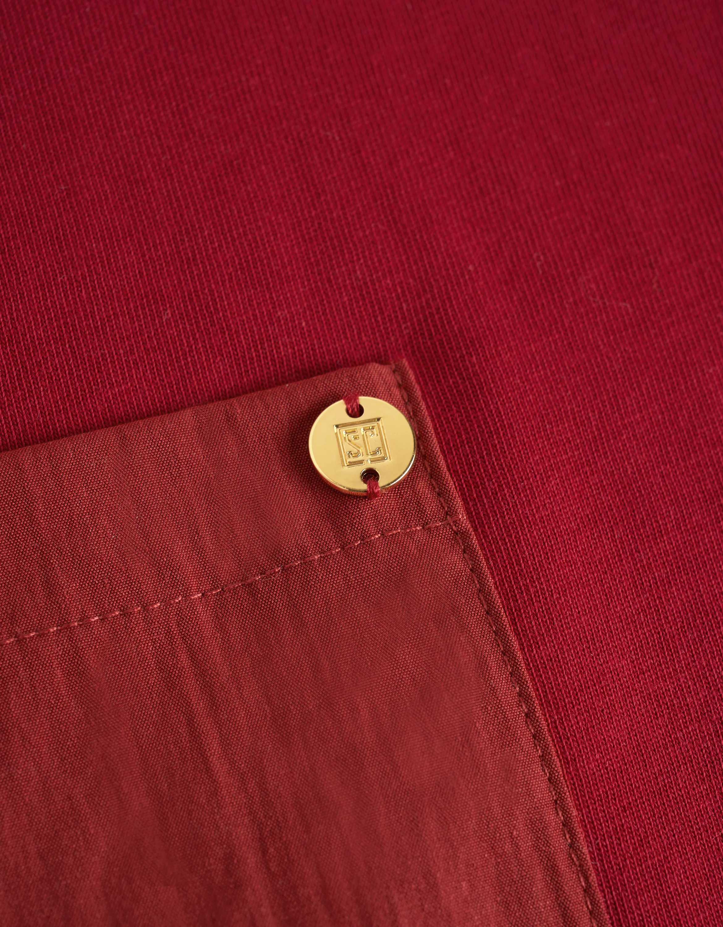 Embossed Button Pocket T-Shirt - Image 27