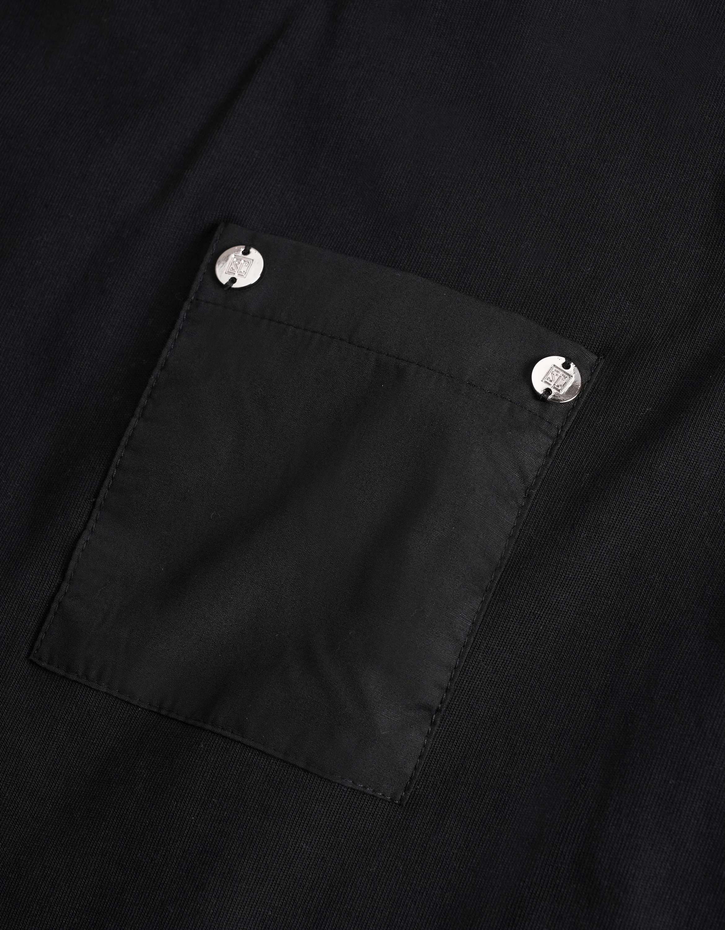 Embossed Button Pocket T-Shirt - Image 38