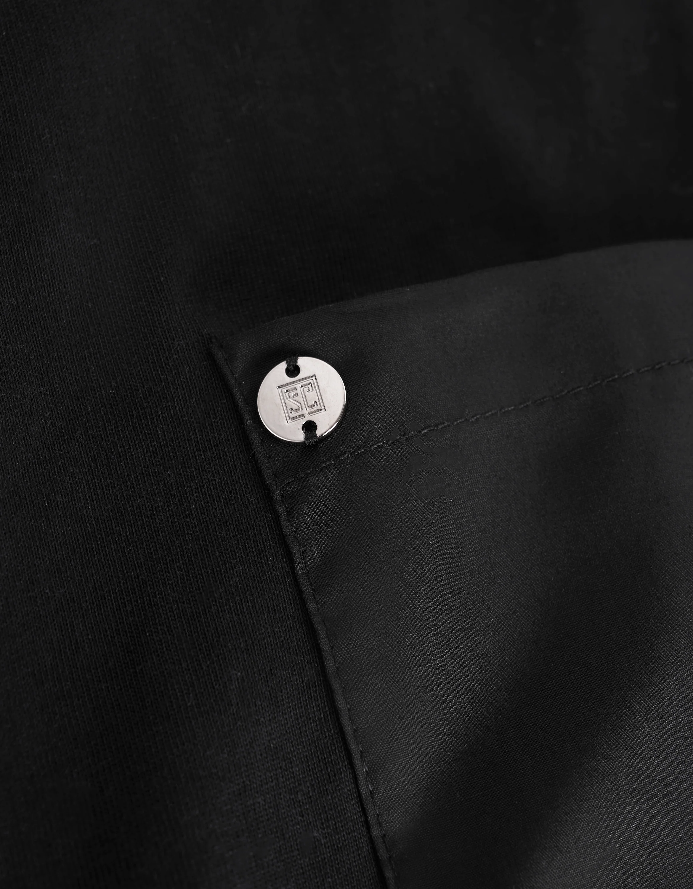 Embossed Button Pocket T-Shirt - Image 39
