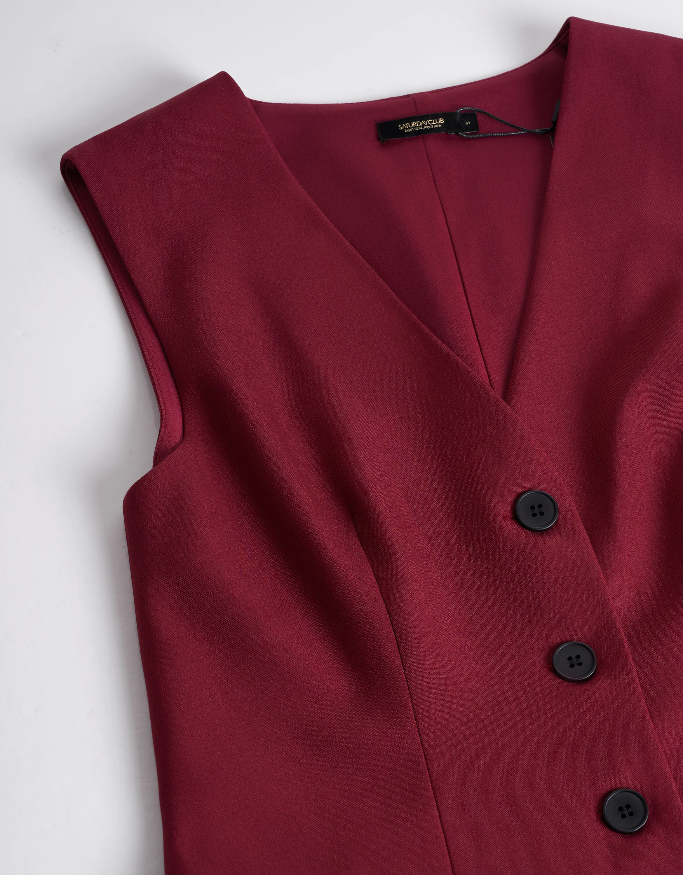 Faux Two-piece Pleated Skirt Vest Style Dress - Image 14