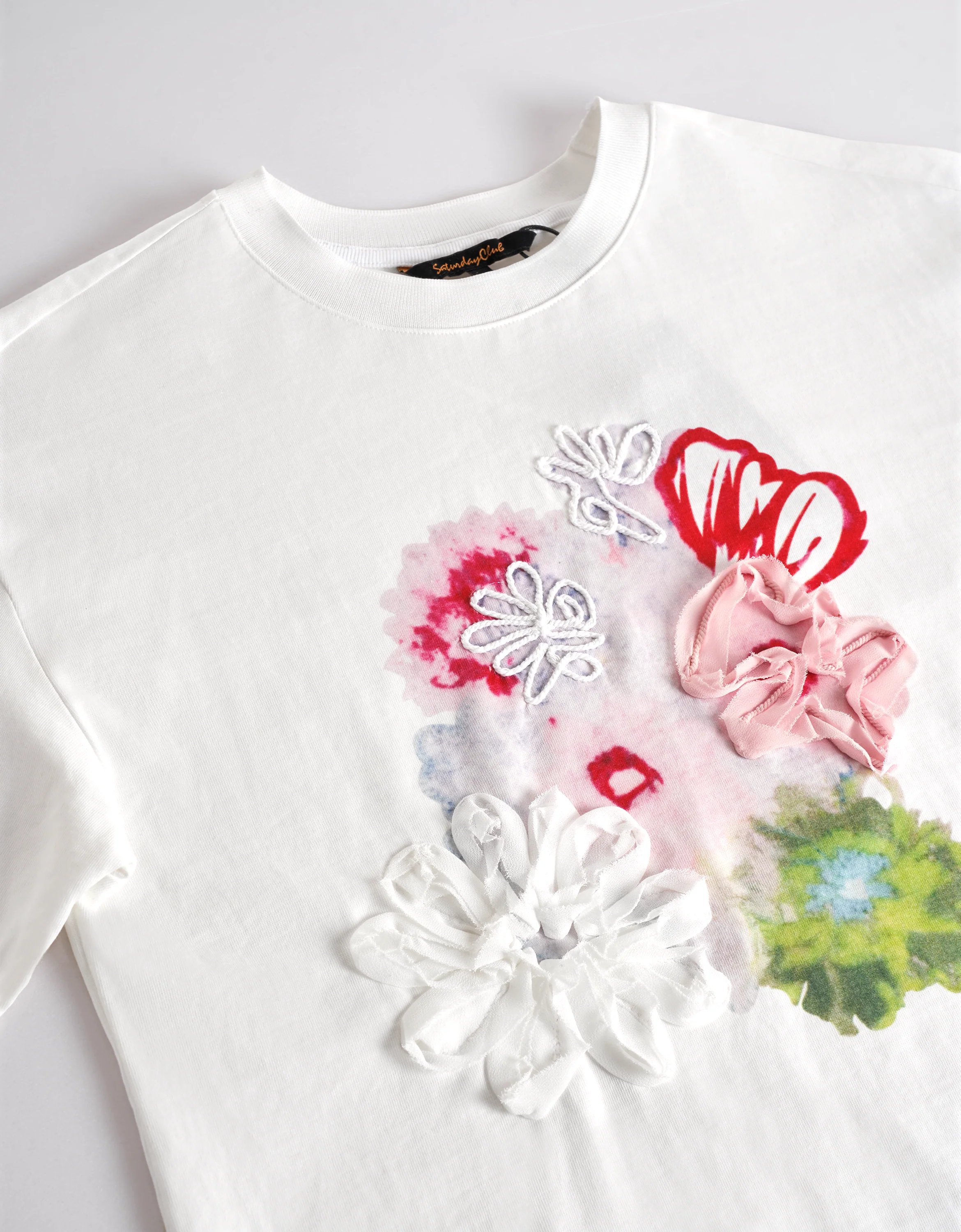 Floral Print Embroidered T-Shirt - Image 10