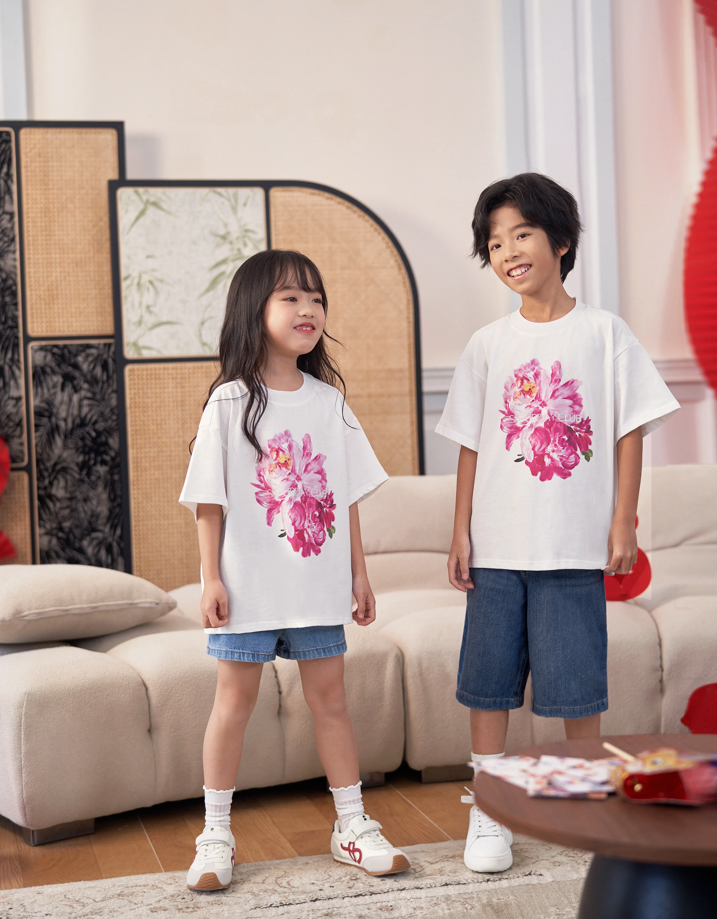 Floral Print Kids T-Shirt - Image 3