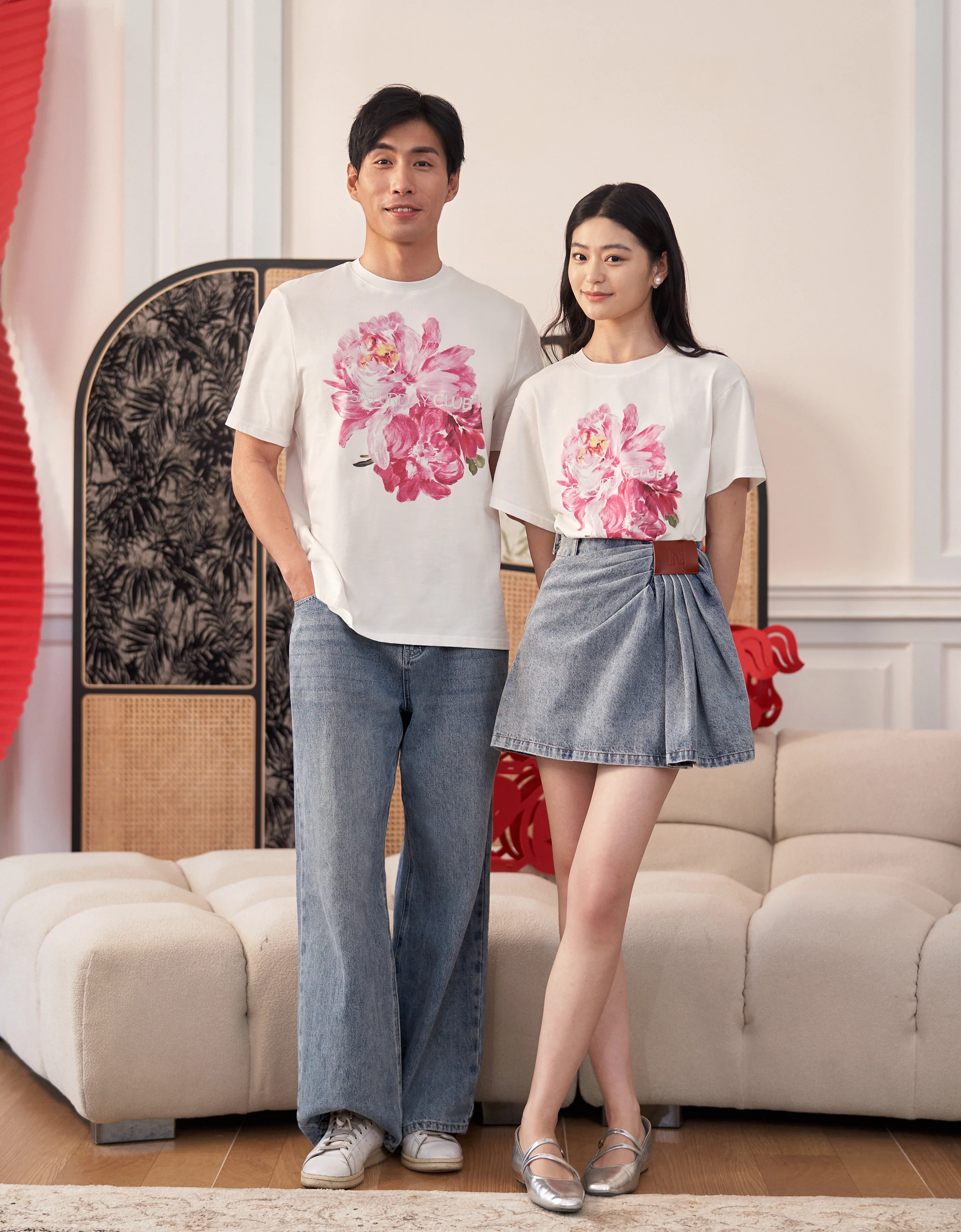 Floral Print Logo T-Shirt - Image 9