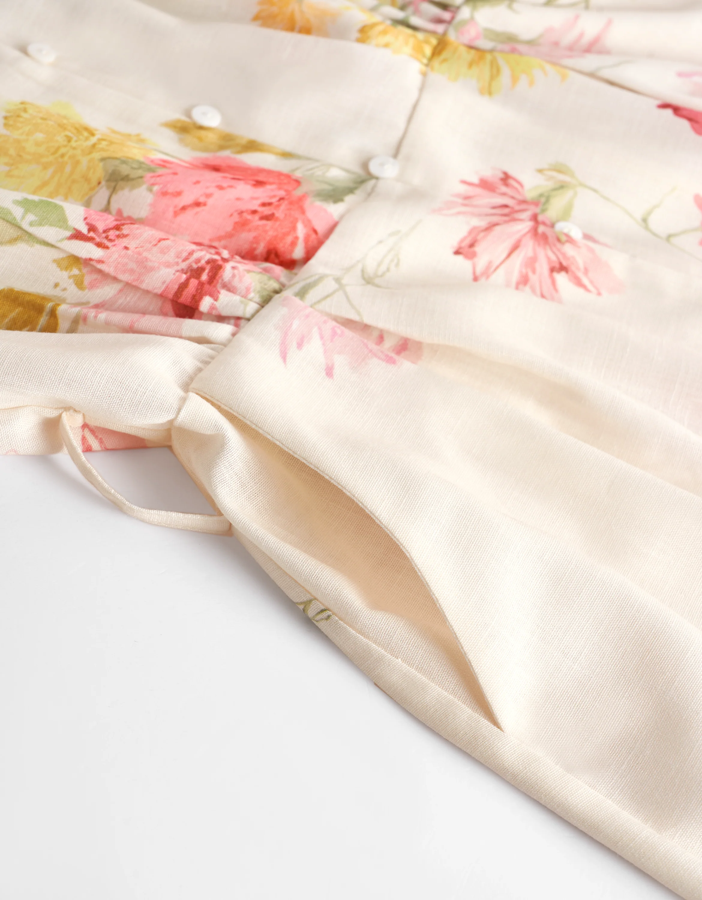 Floral Print Midi Shirt Dress - Image 10