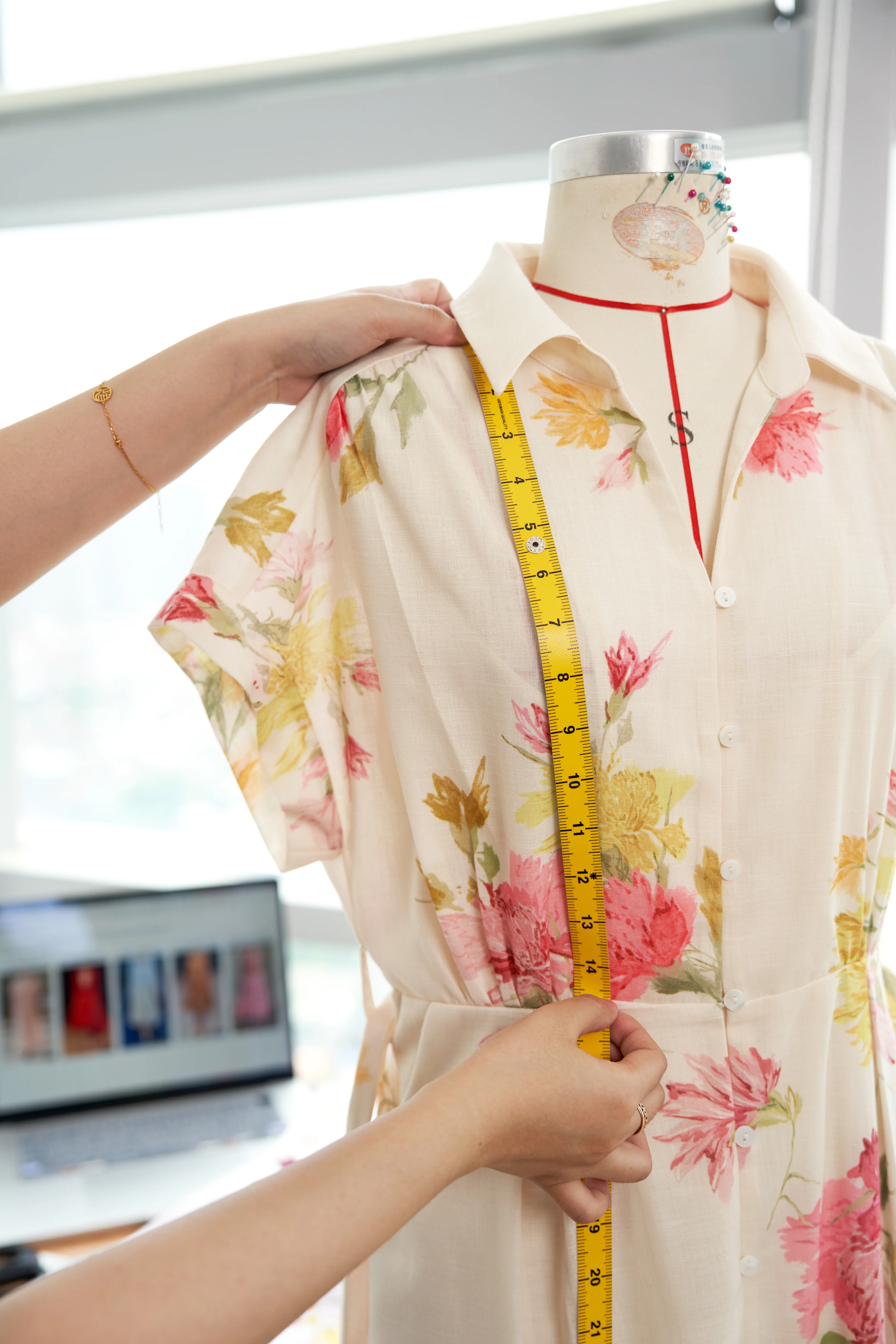 Floral Print Midi Shirt Dress - Image 15
