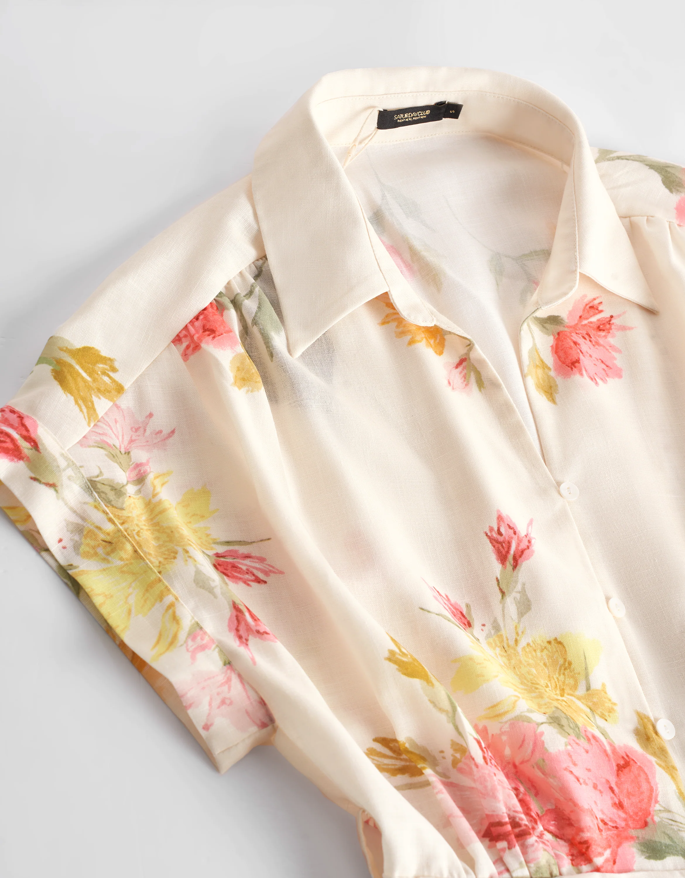 Floral Print Midi Shirt Dress - Image 8