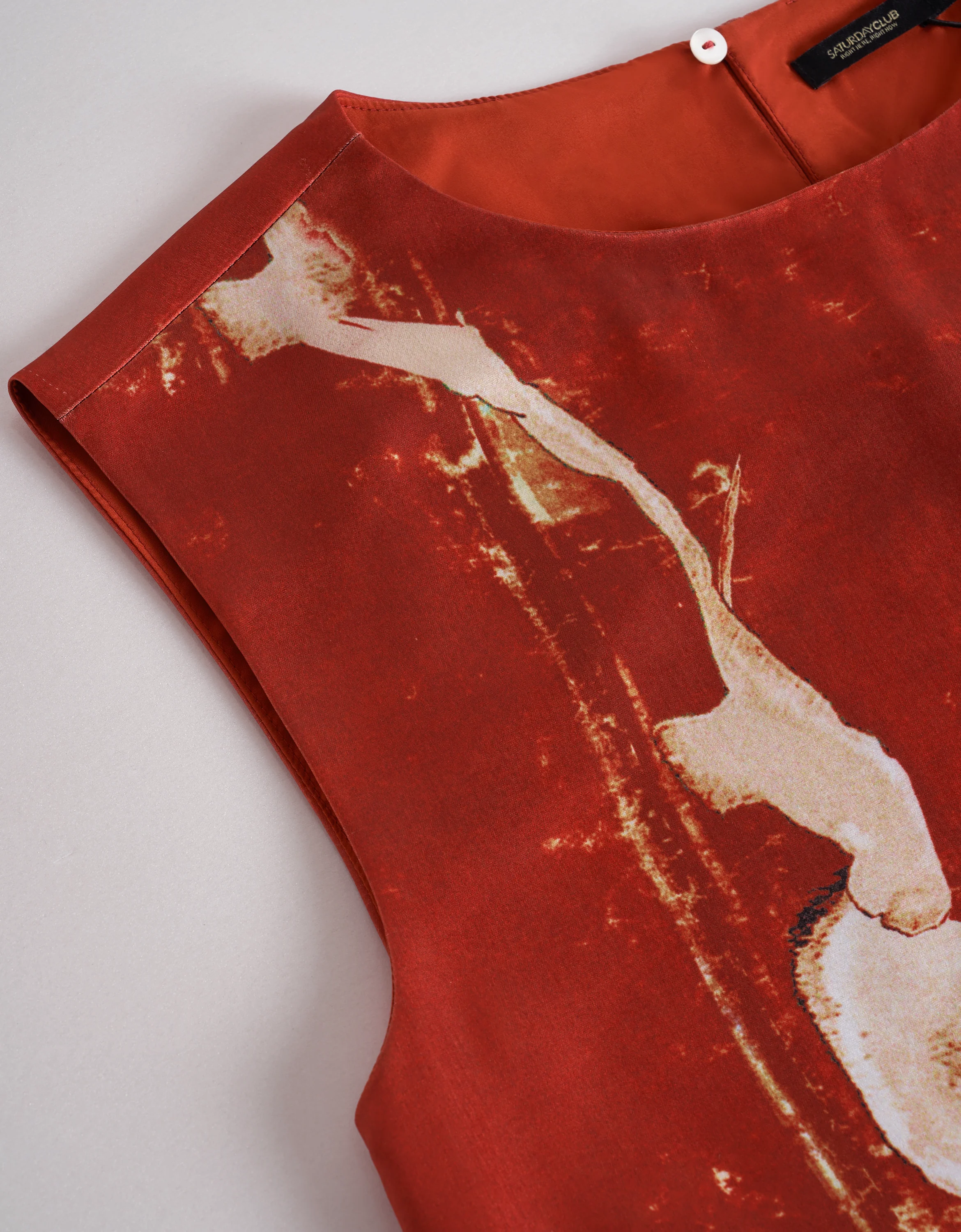 Floral Print Round Neck Sleeveless Top - Image 5
