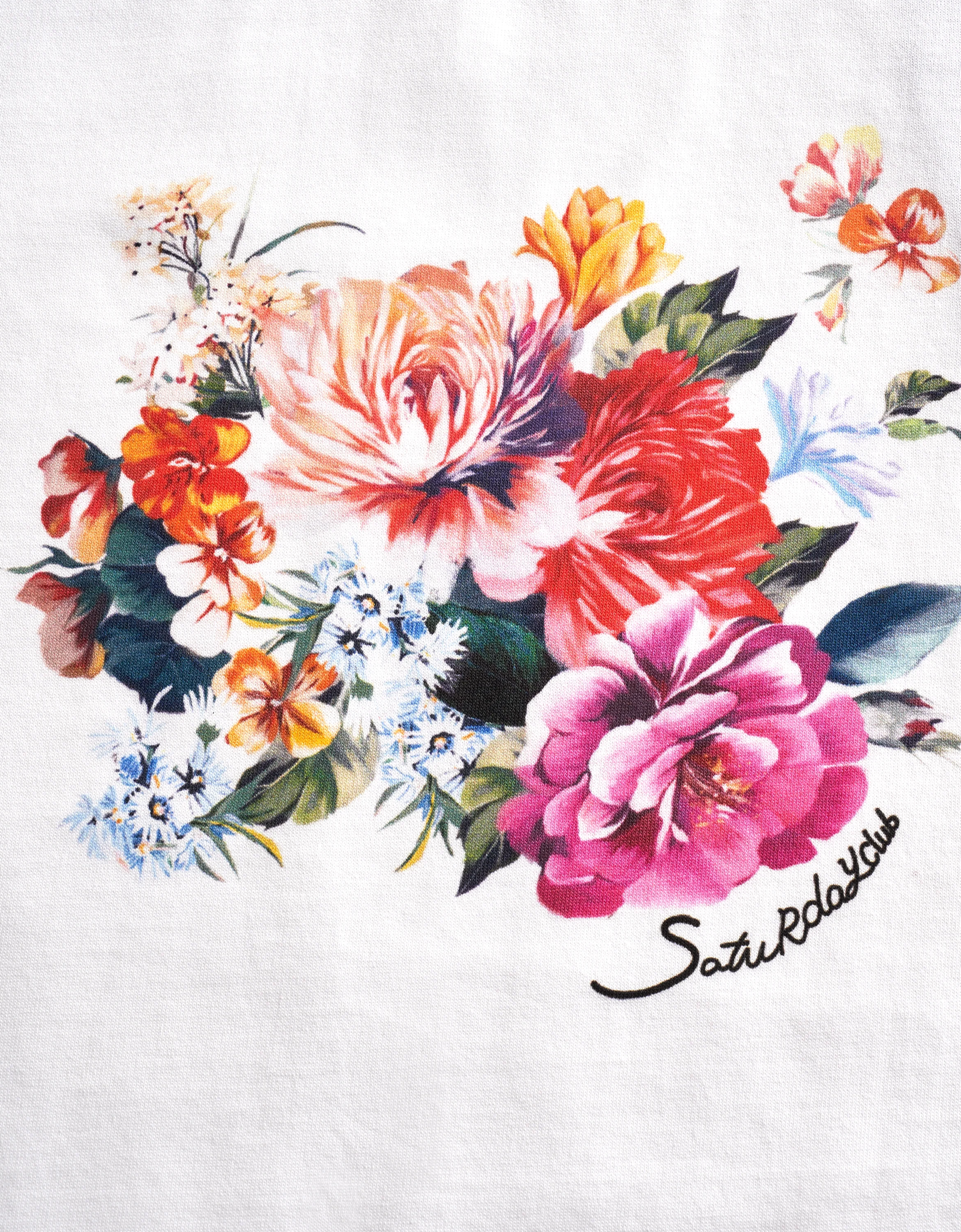 Floral Print Round Neck T-Shirt - Image 13