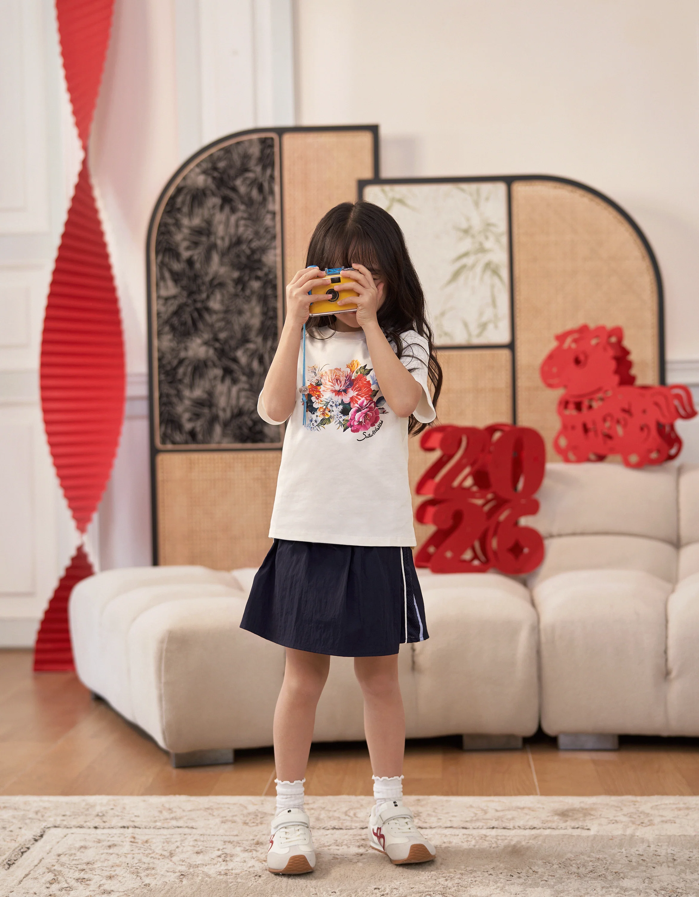 Floral Print Round Neck T-Shirt - Image 4