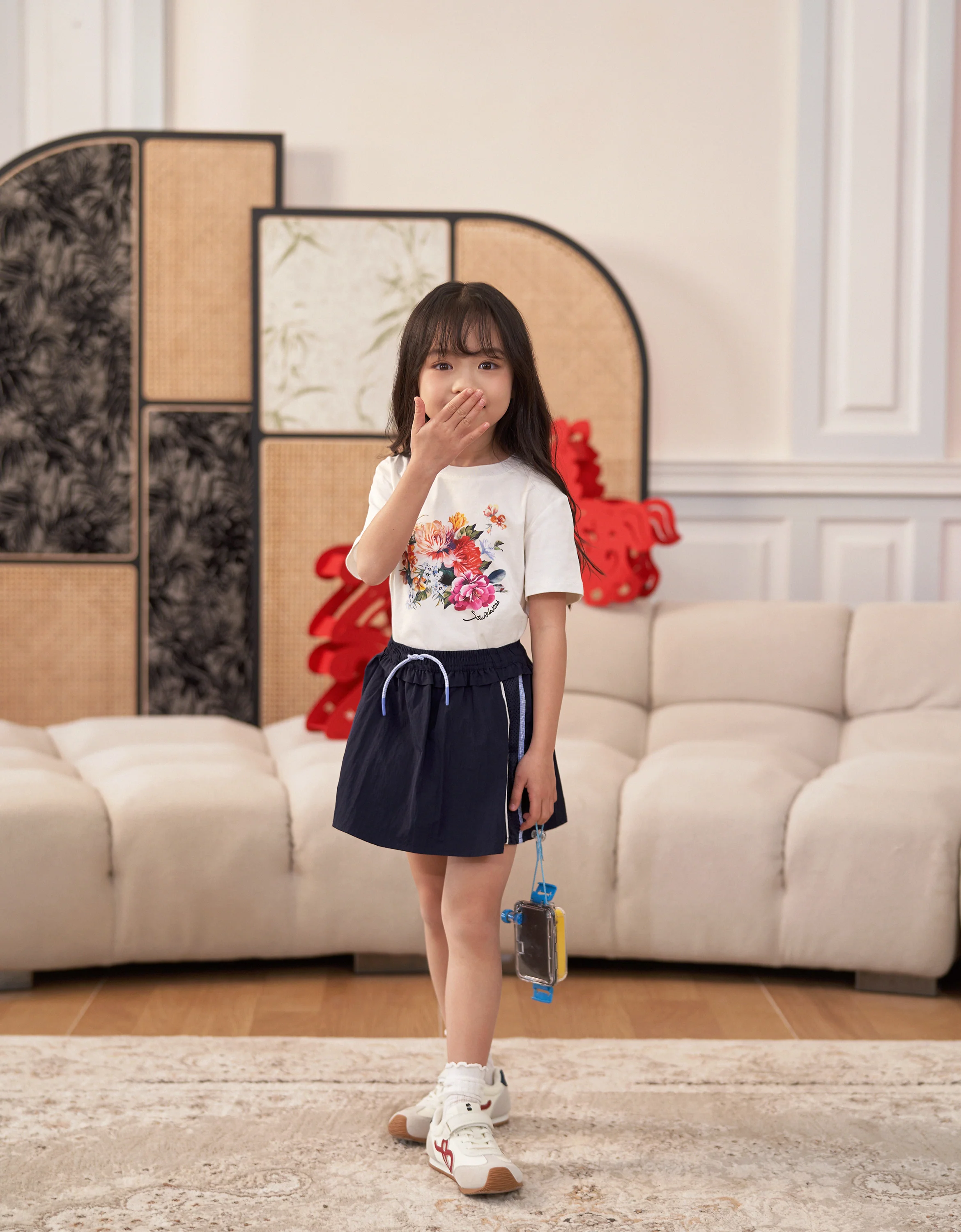 Floral Print Round Neck T-Shirt - Image 6