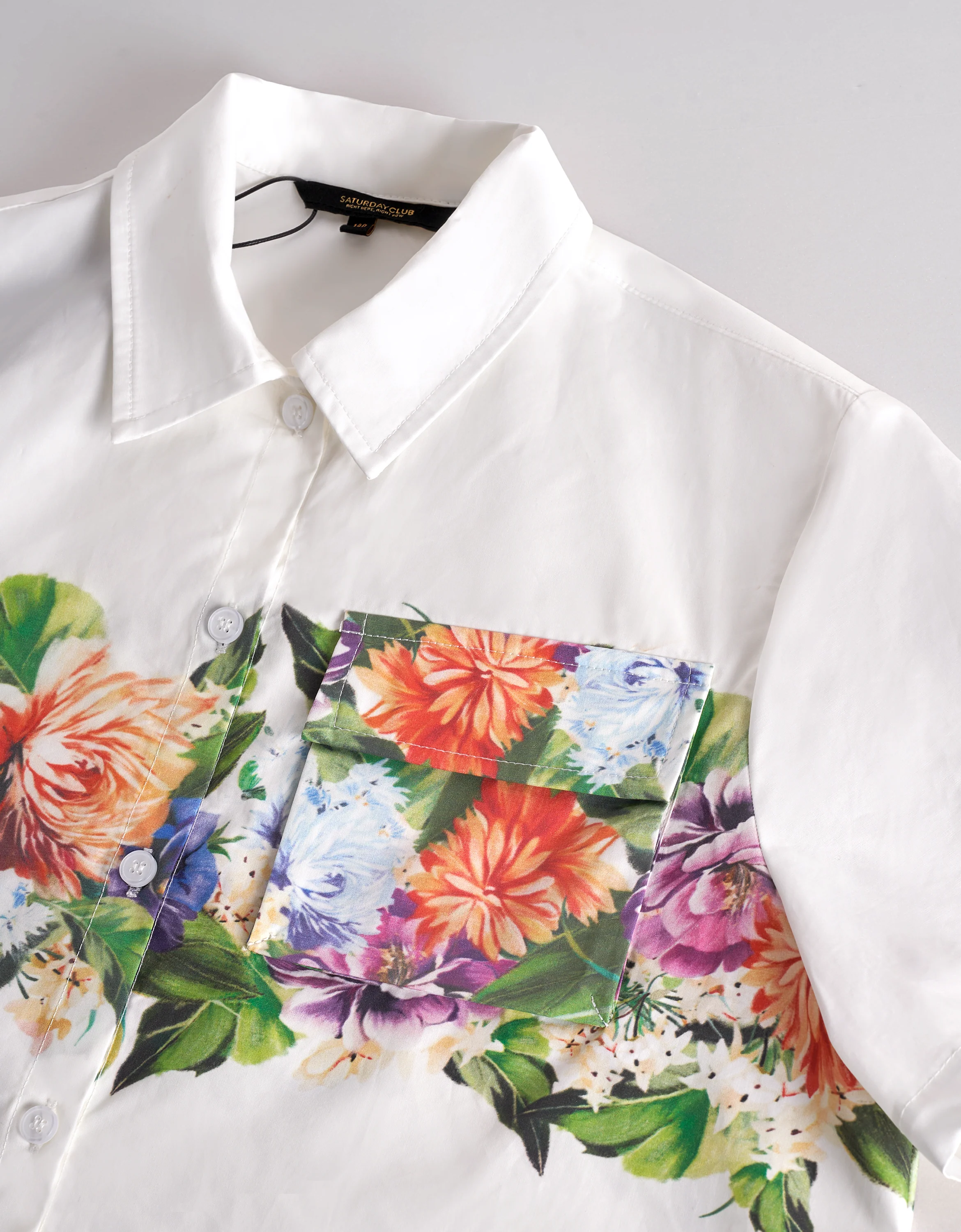 Floral Print Short Sleeve Kids Shirt - Image 9