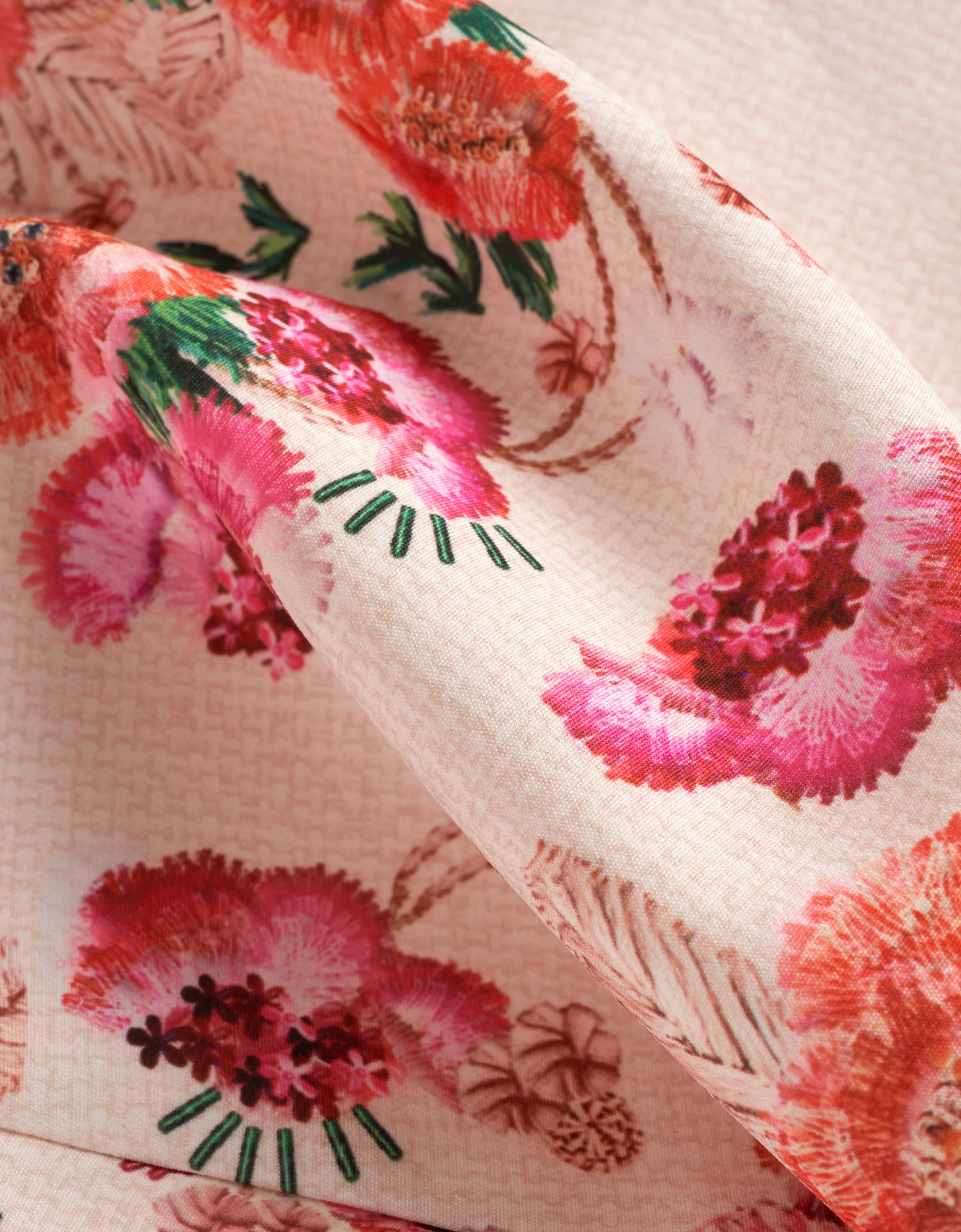 Floral Print Sleeveless Collared Romper - Image 7