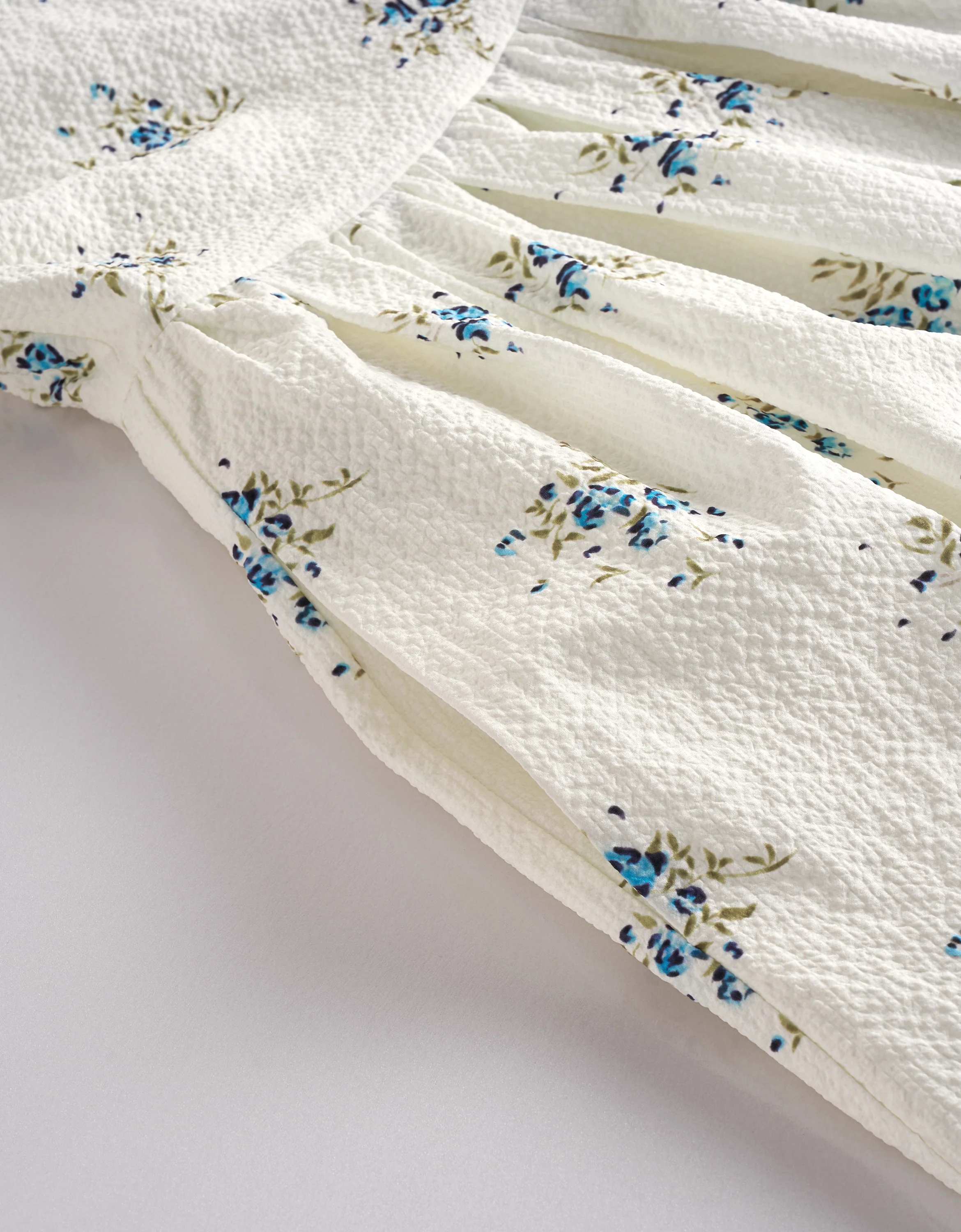 Floral Print Square Neck Midi Dress - Image 7