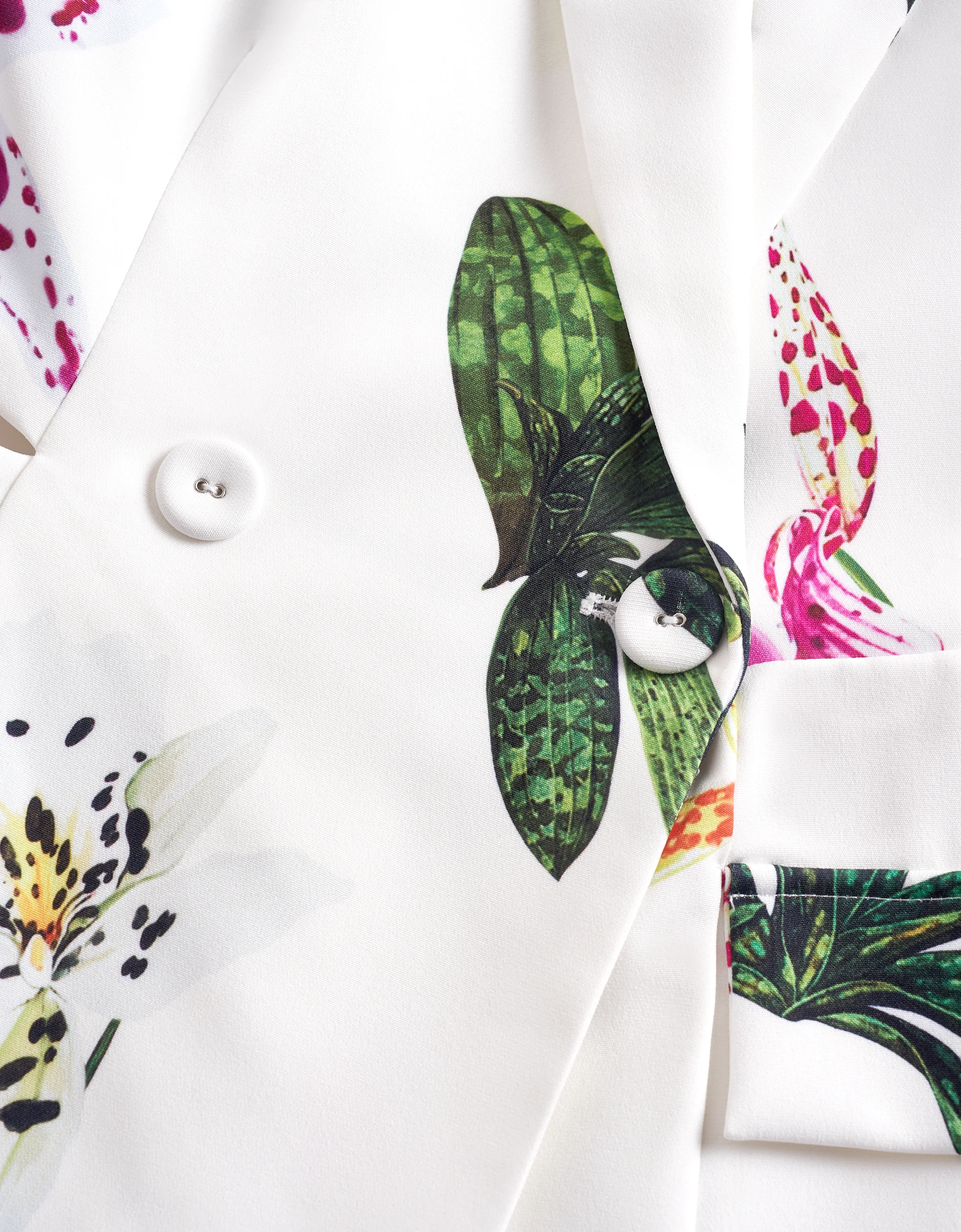 Floral Print Wide Shoulder Vest Romper - Image 8