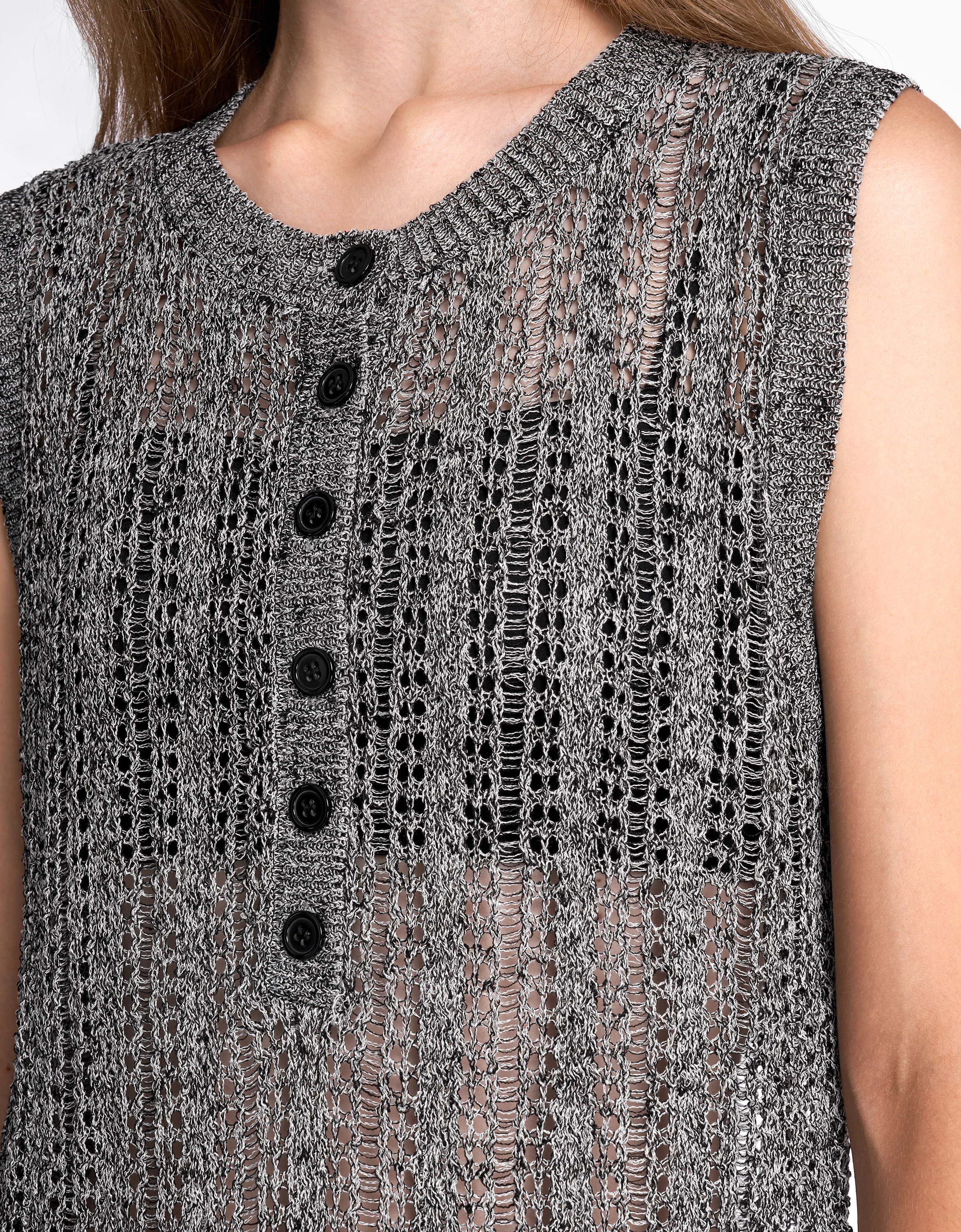 Fringe Hem Knit Top - Image 4