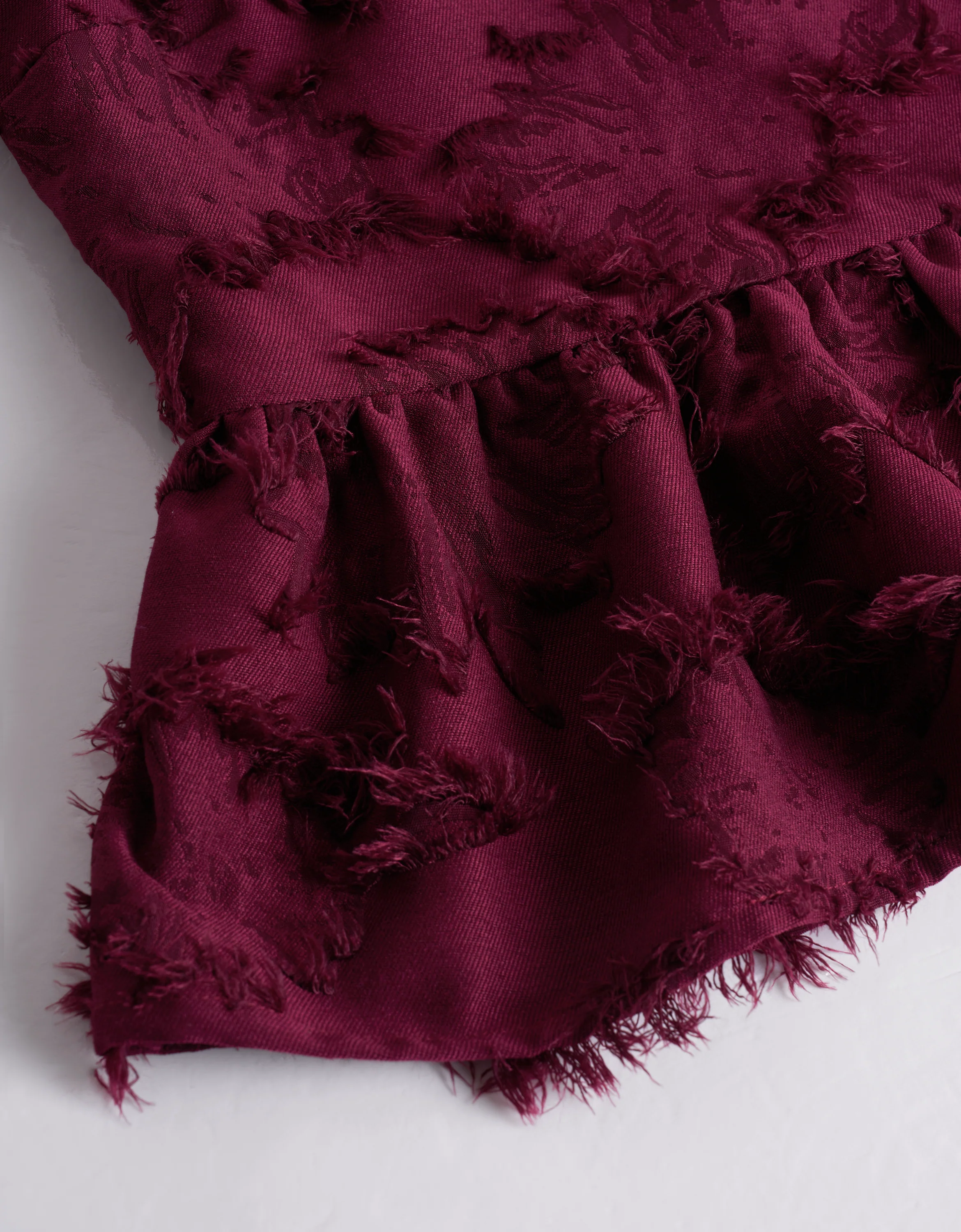 Fringed Jacquard Sleeveless Top - Image 6