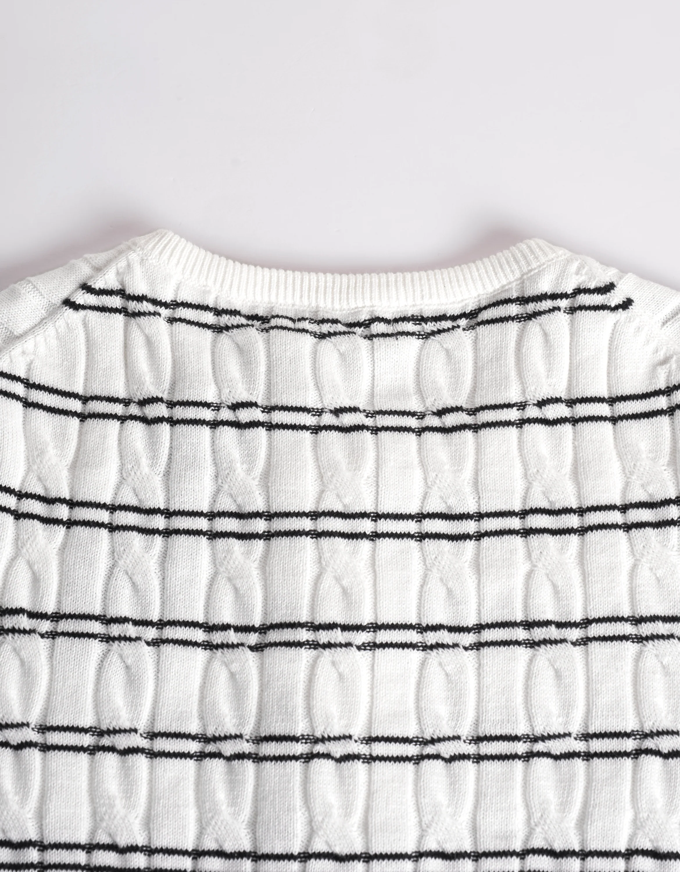 Half Placket Short Sleeve Striped Top - Image 11