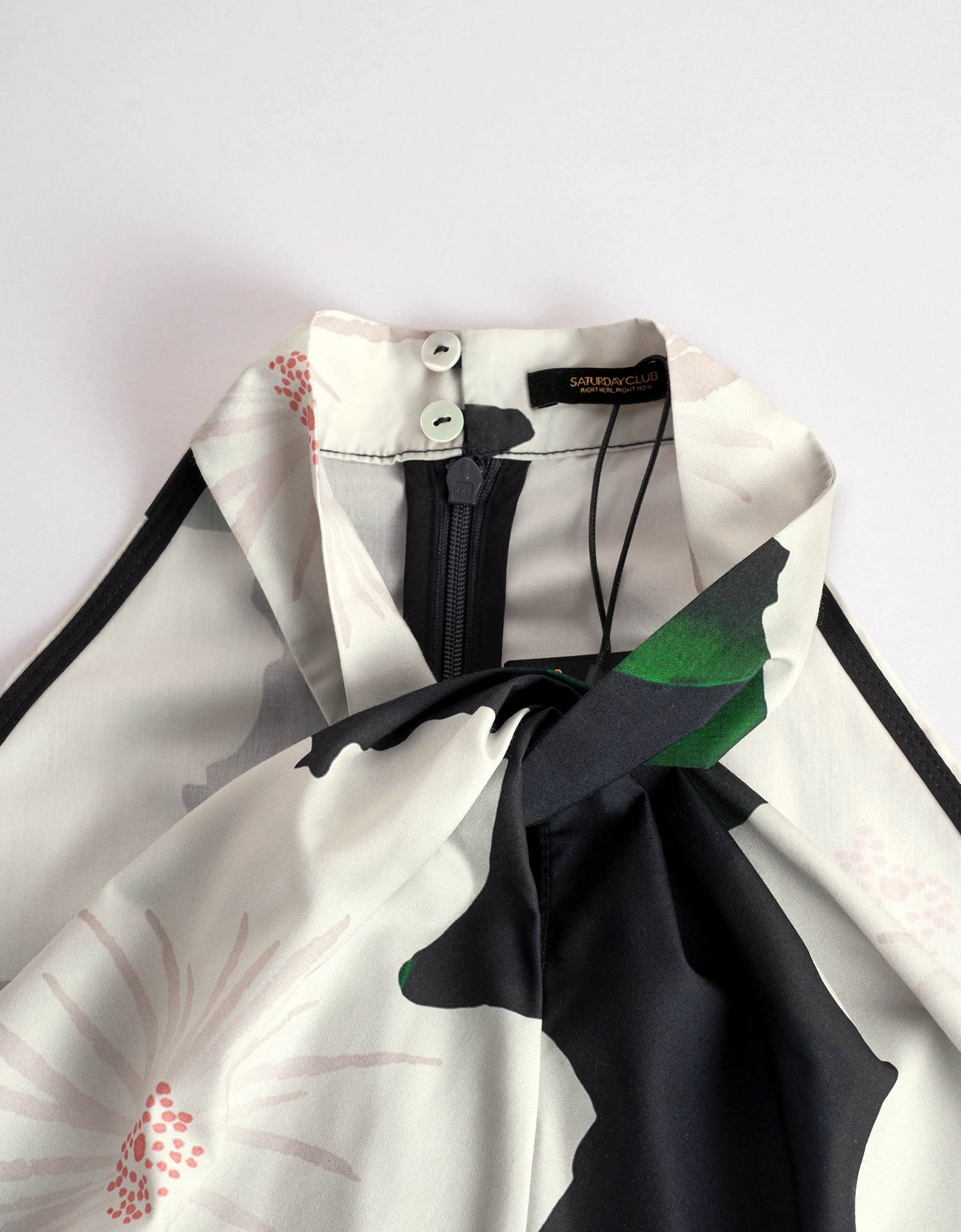 Halterneck Floral Print Top - Image 11