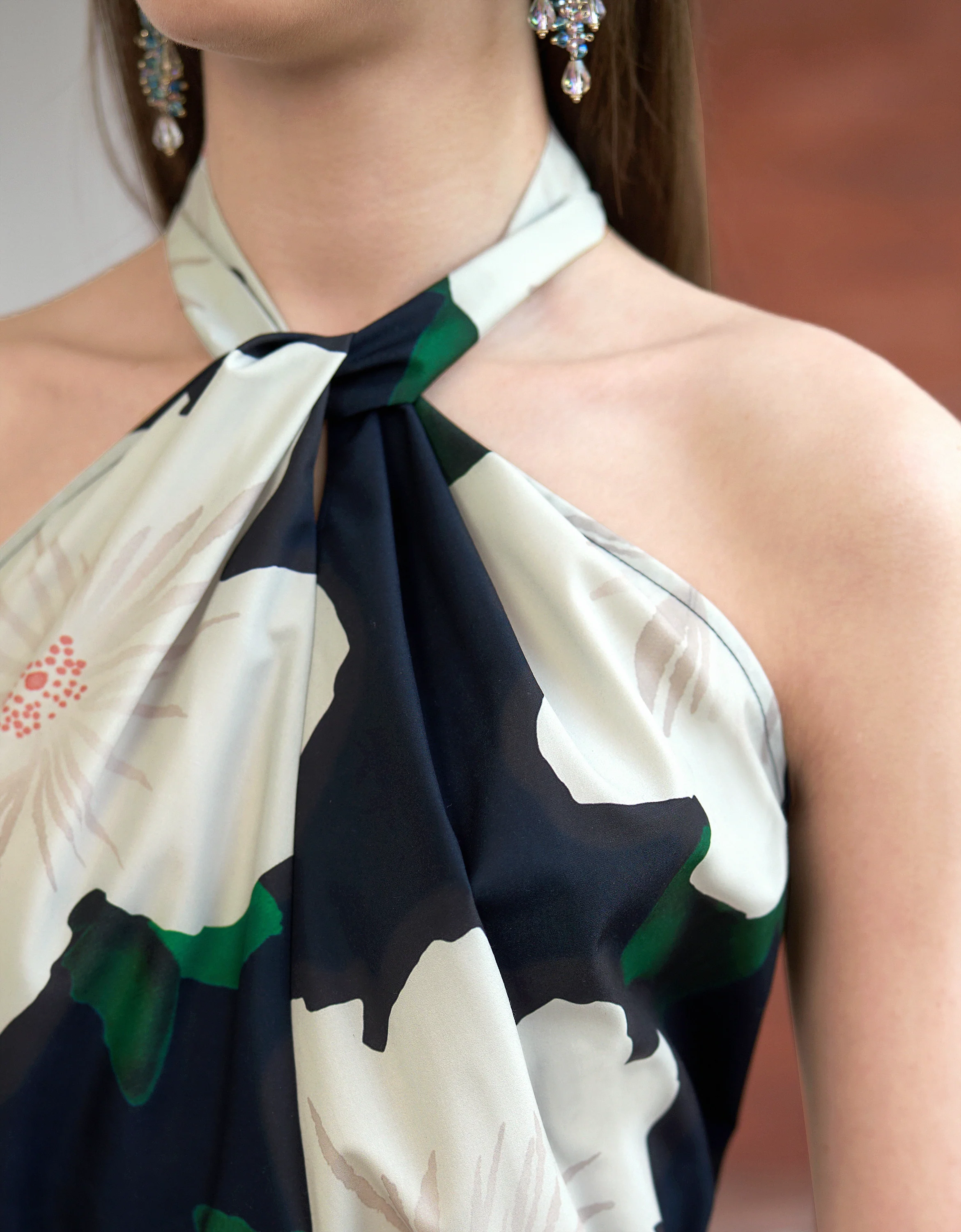 Halterneck Floral Print Top - Image 9