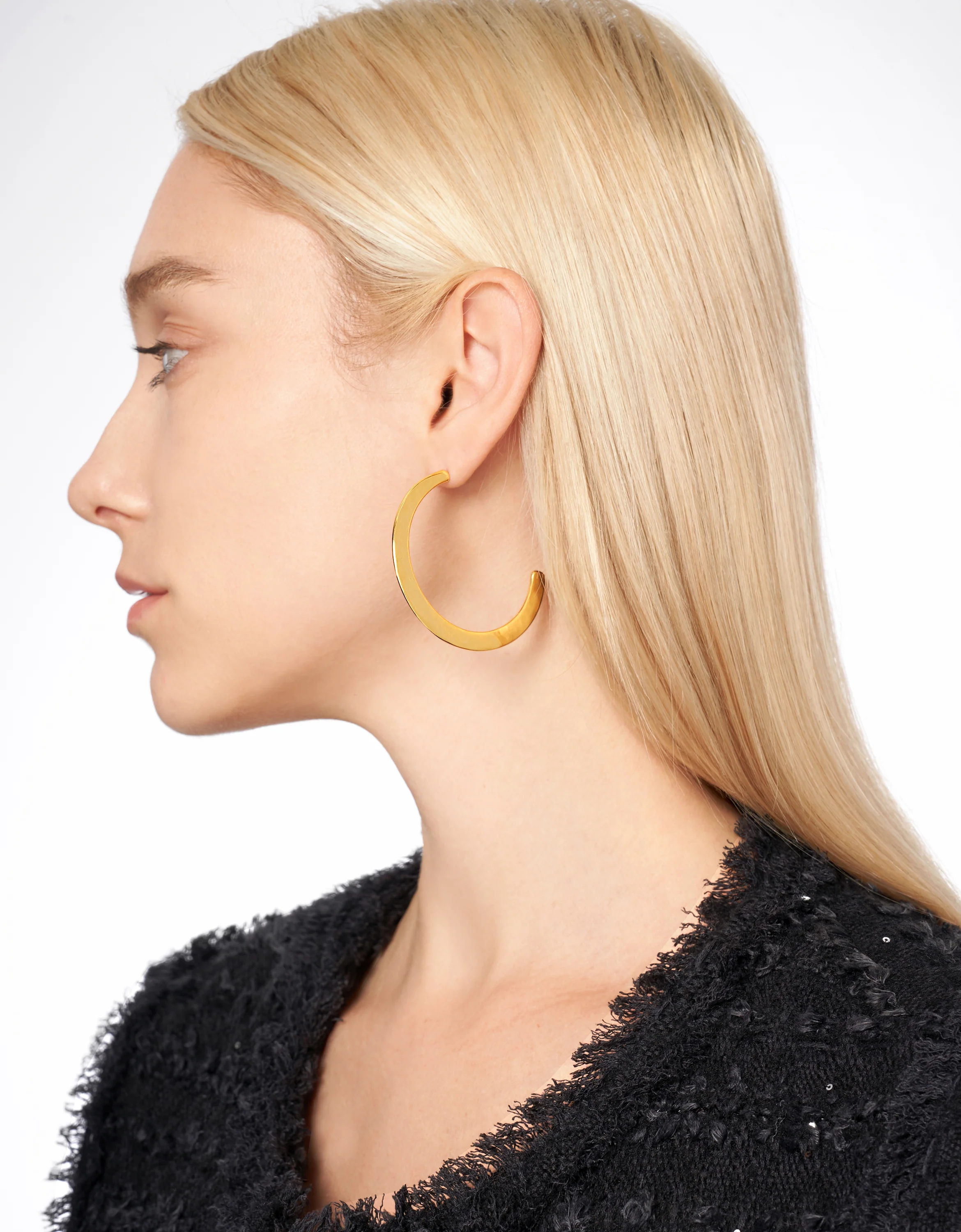 RAWFINED Hammered Hoops - Image 3