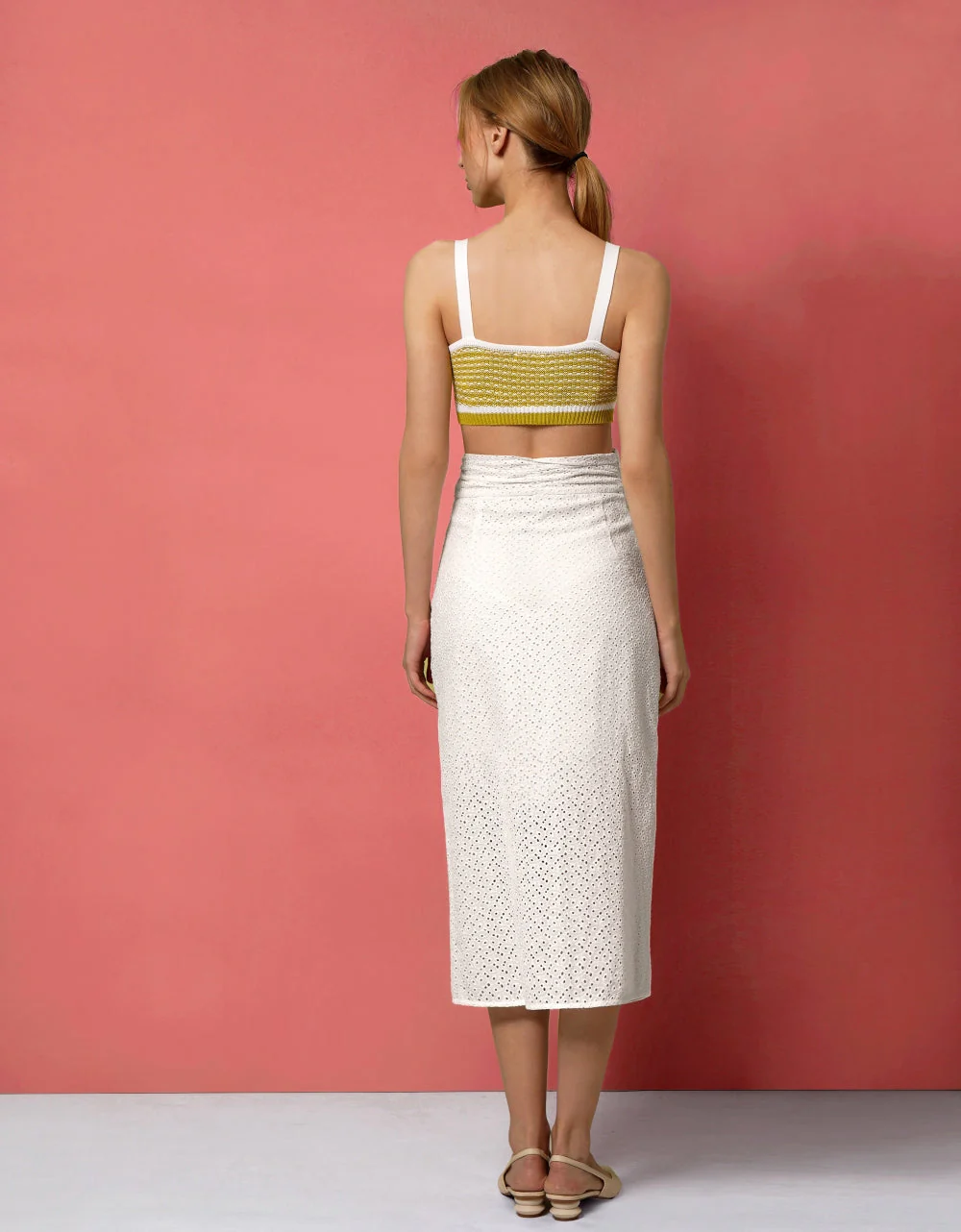 Hem Slit Openwork Skirt - Image 3