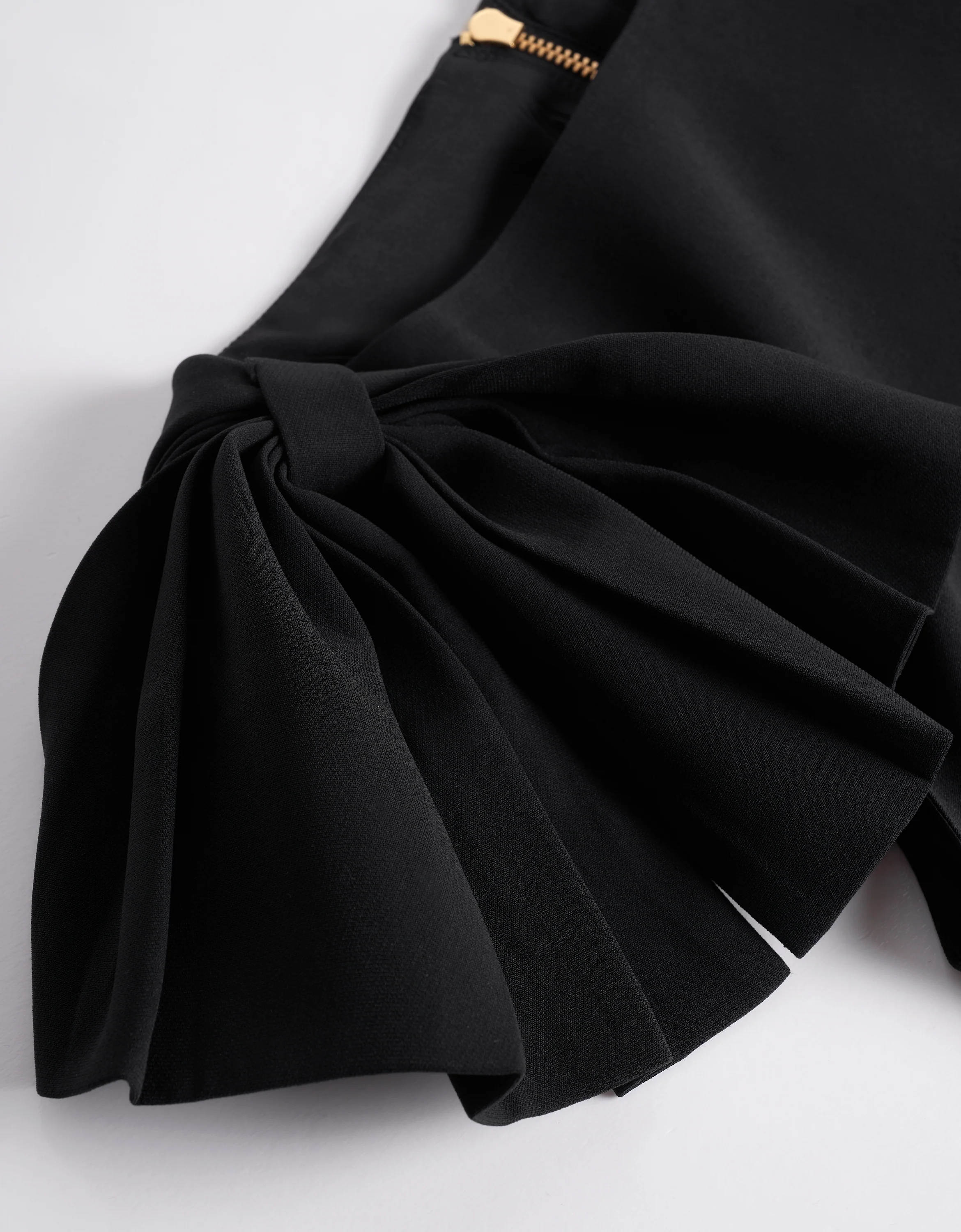 High-grade Acetate Shoulder Bow Dress - Image 23