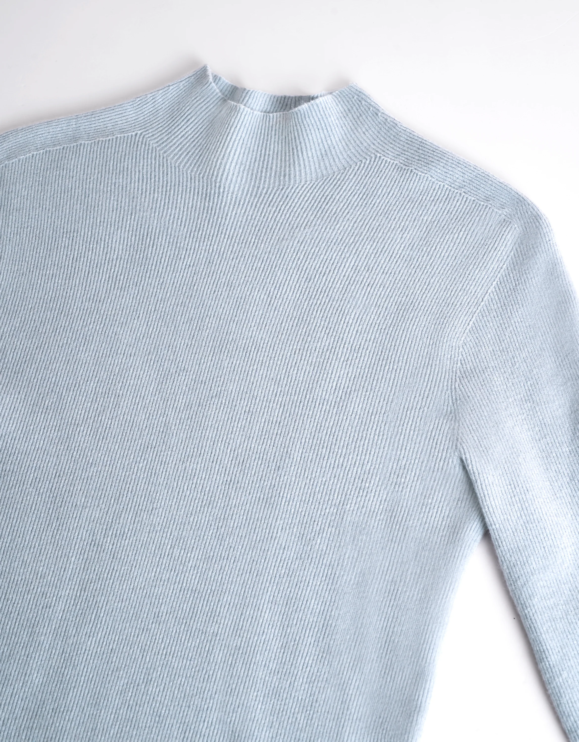 High Neck Long Sleeve Knit Top - Image 14