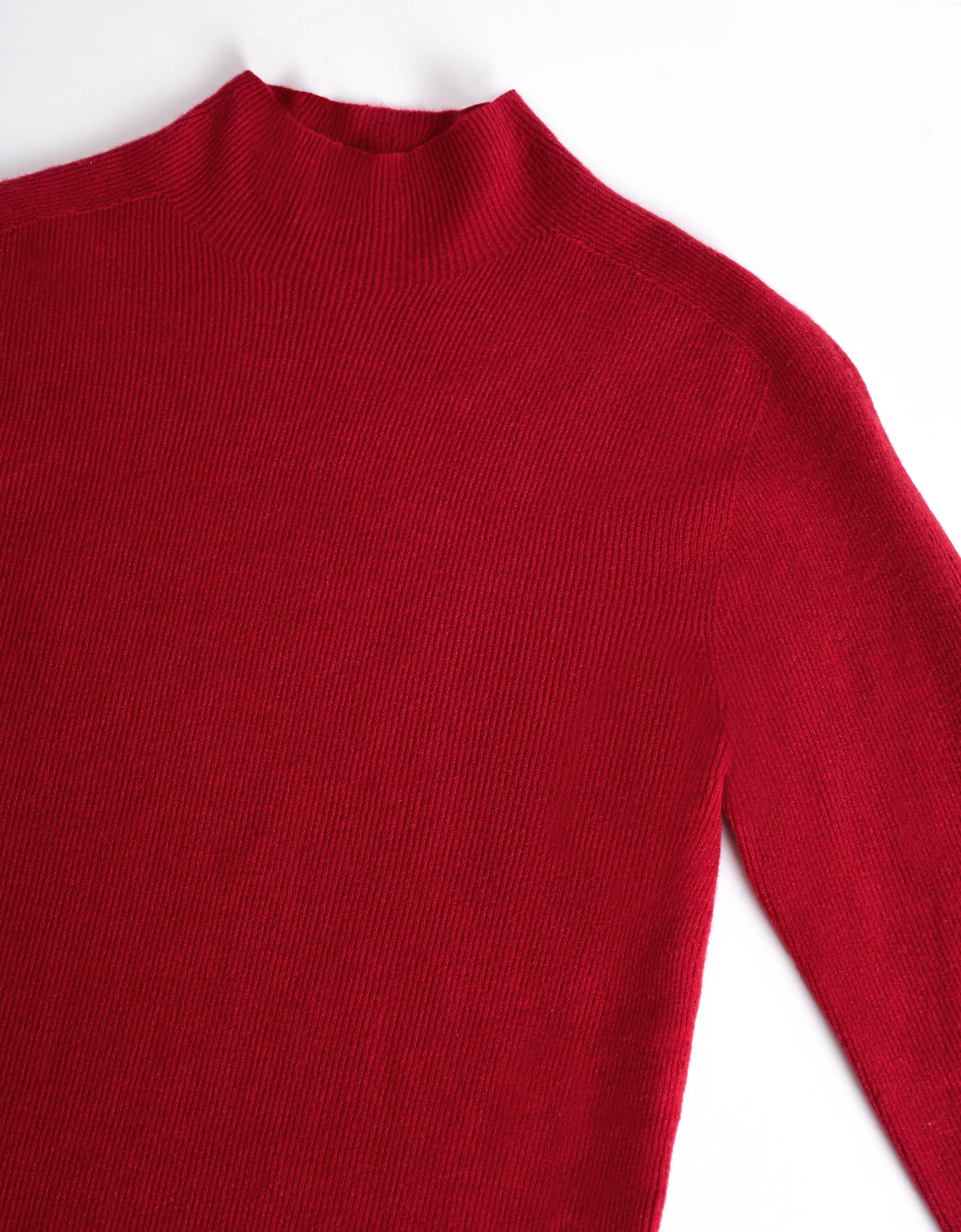 High Neck Long Sleeve Knit Top - Image 27