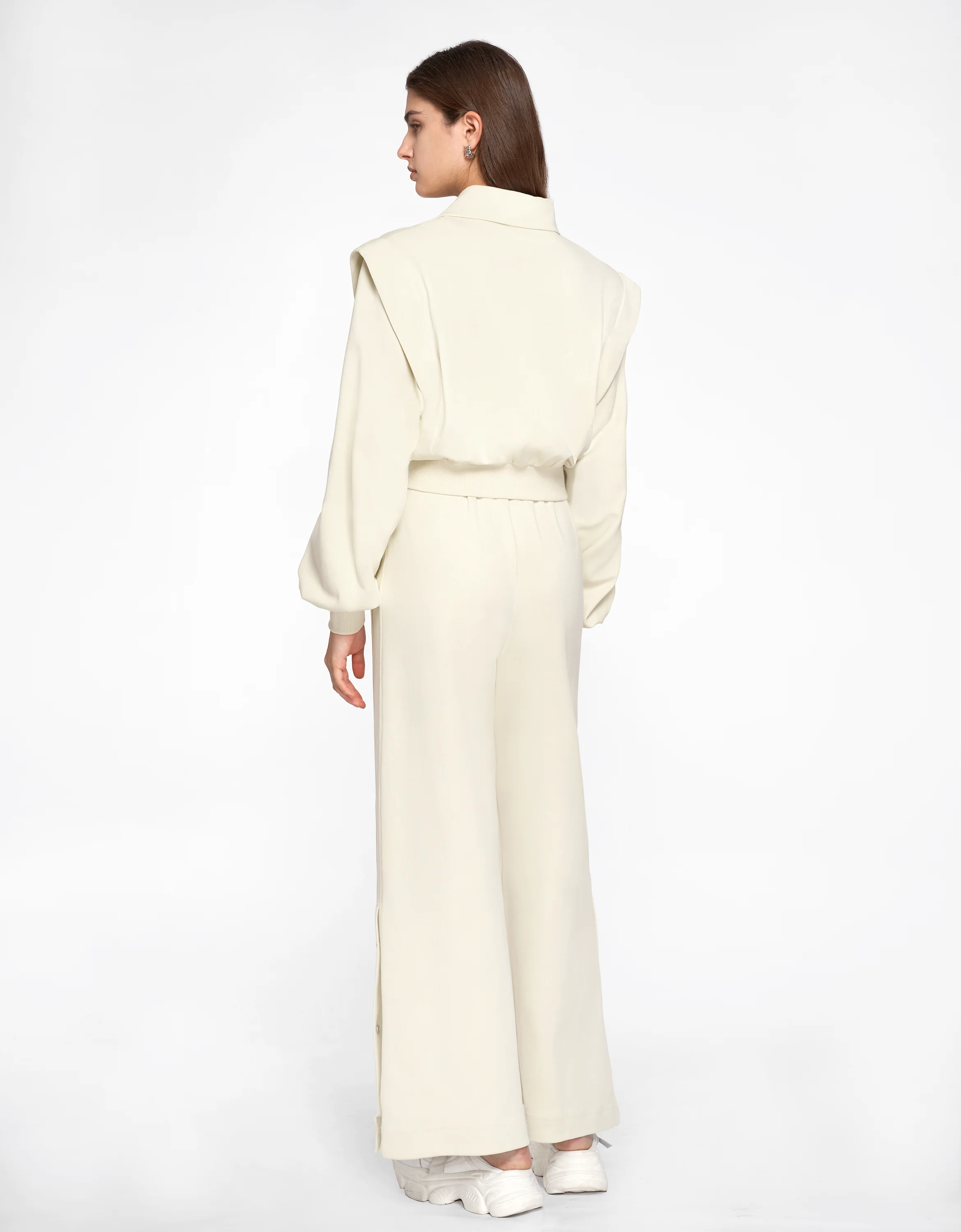 High-rise Wide-leg Knit Trousers - Image 3