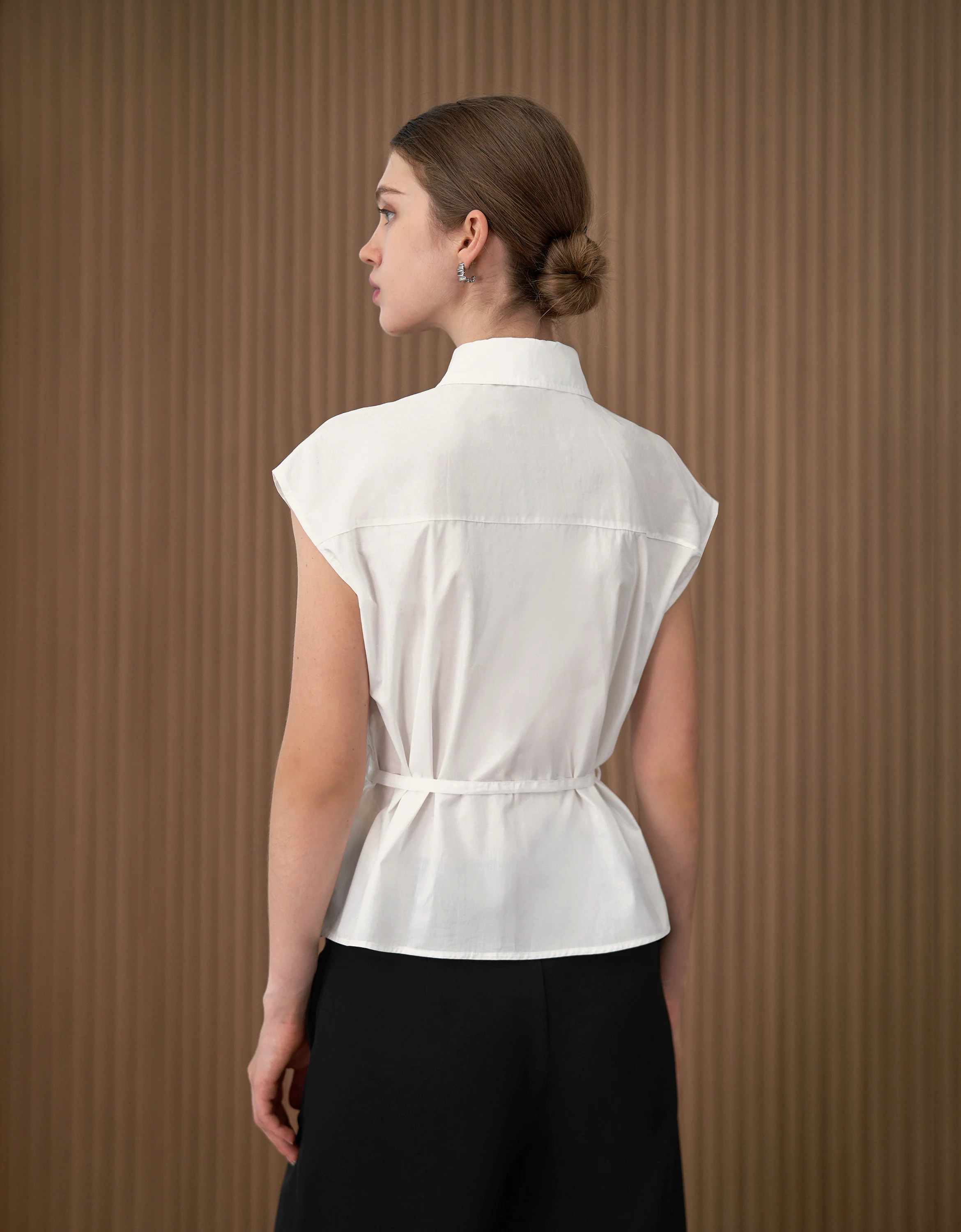 Lace Front Poplin Cotton Top - Image 12