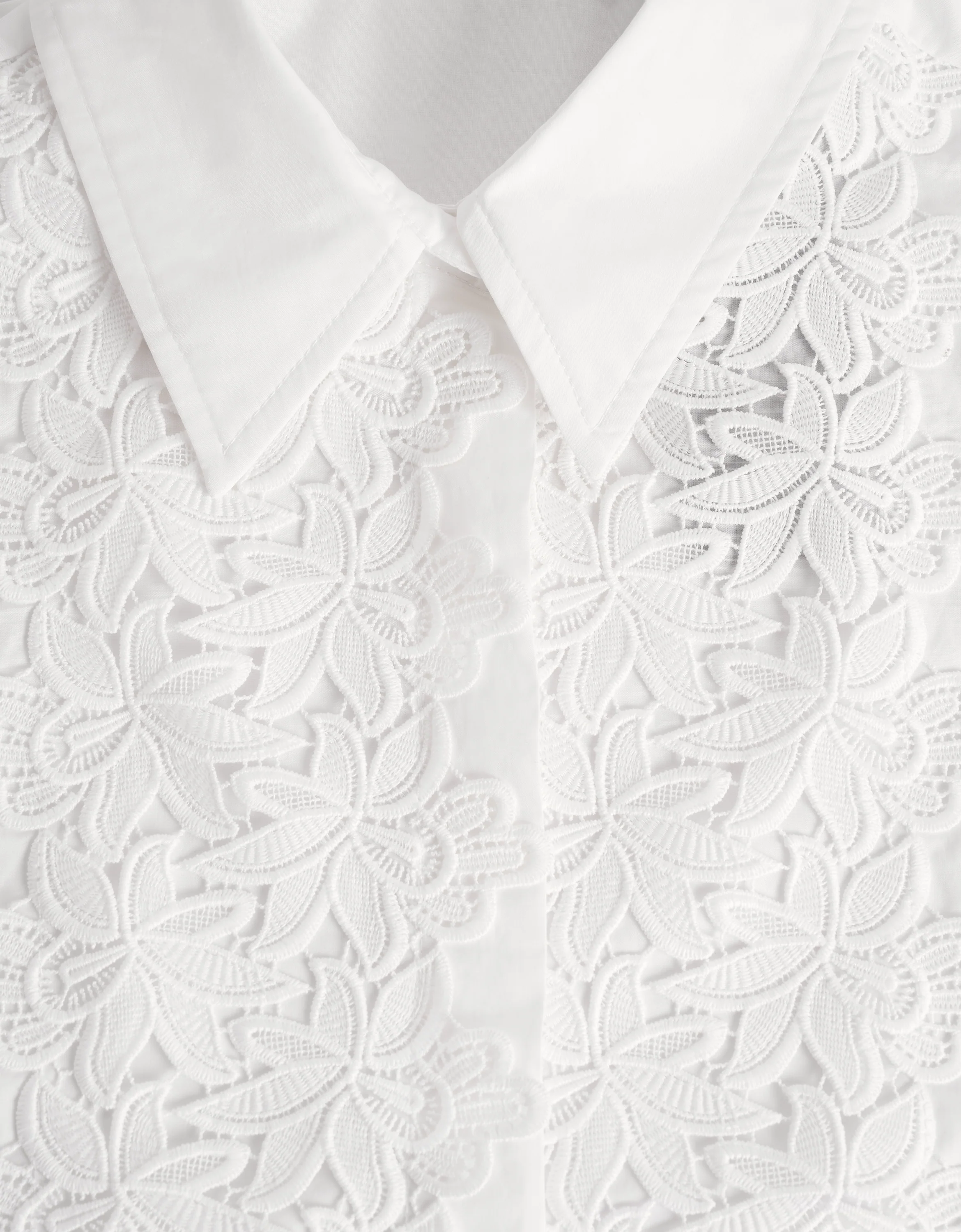 Lace Front Poplin Cotton Top - Image 17