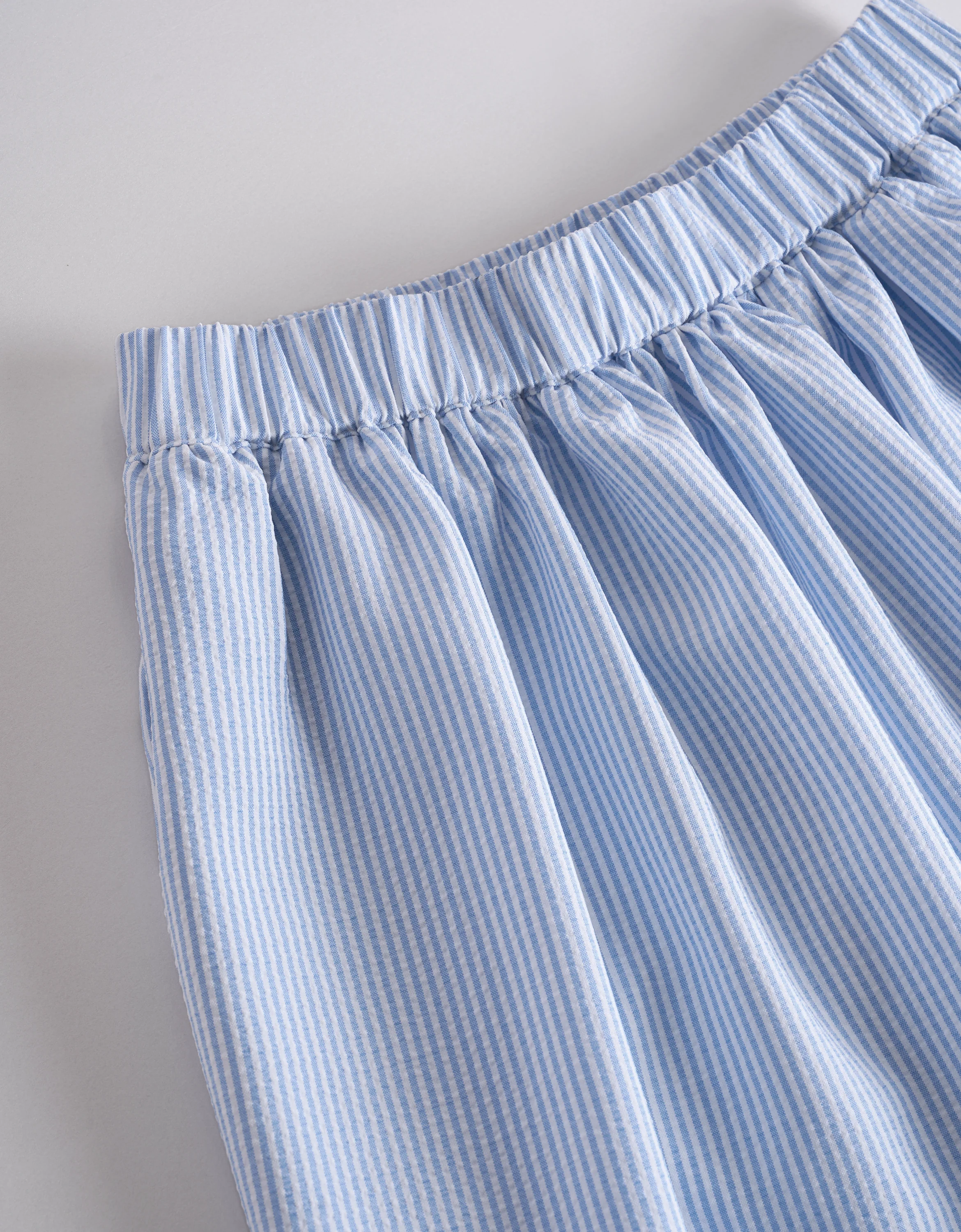 Lace Insert Striped Midi Skirt - Image 15