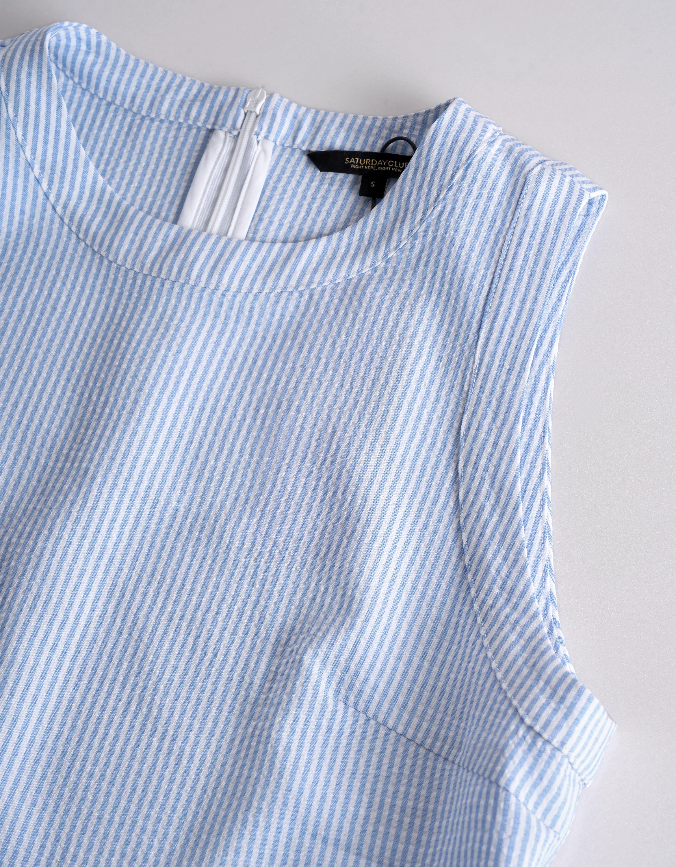 Lace Insert Striped Sleeveless Top - Image 13