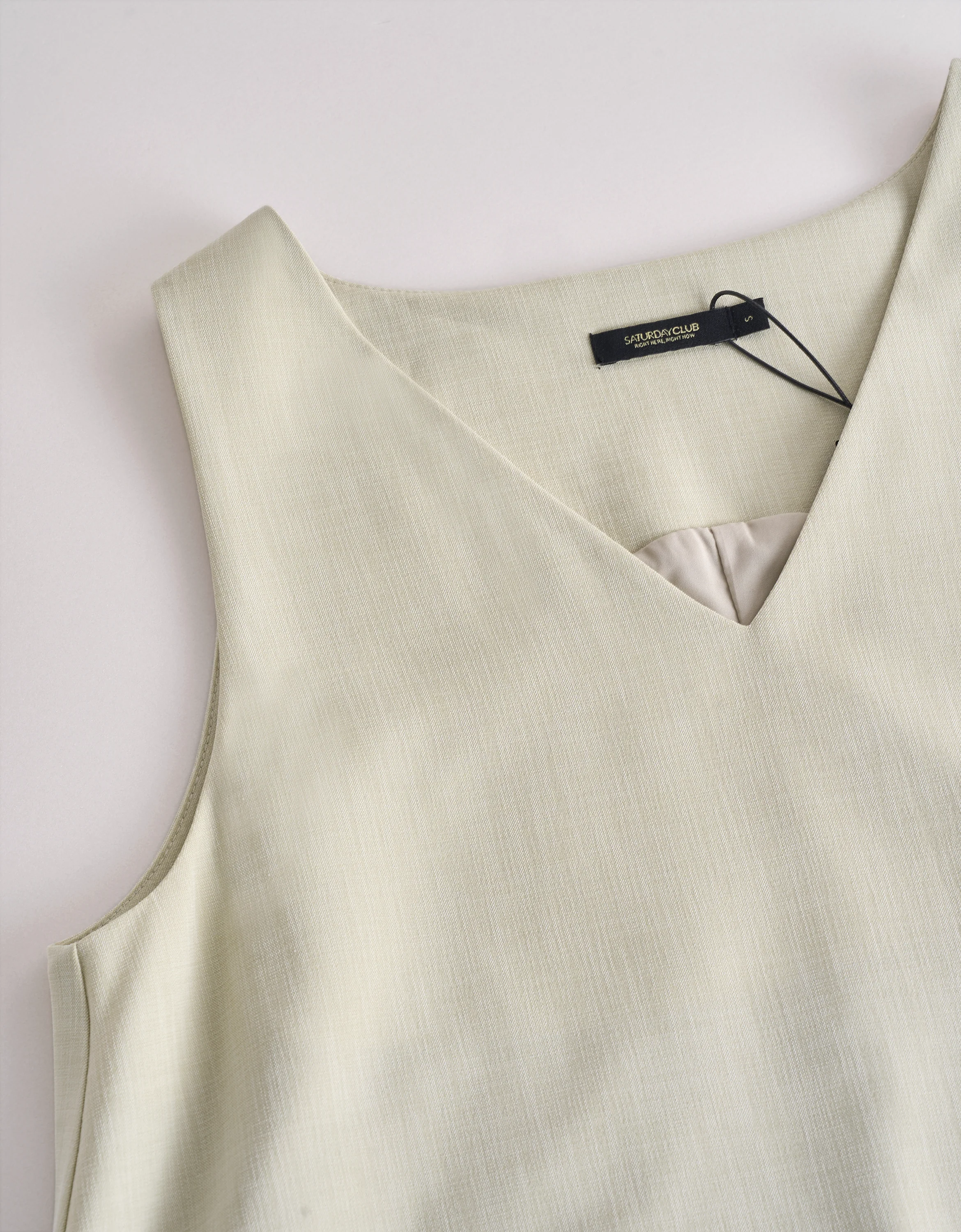 Layered Hem Sleeveless V-neck Dress - Image 5